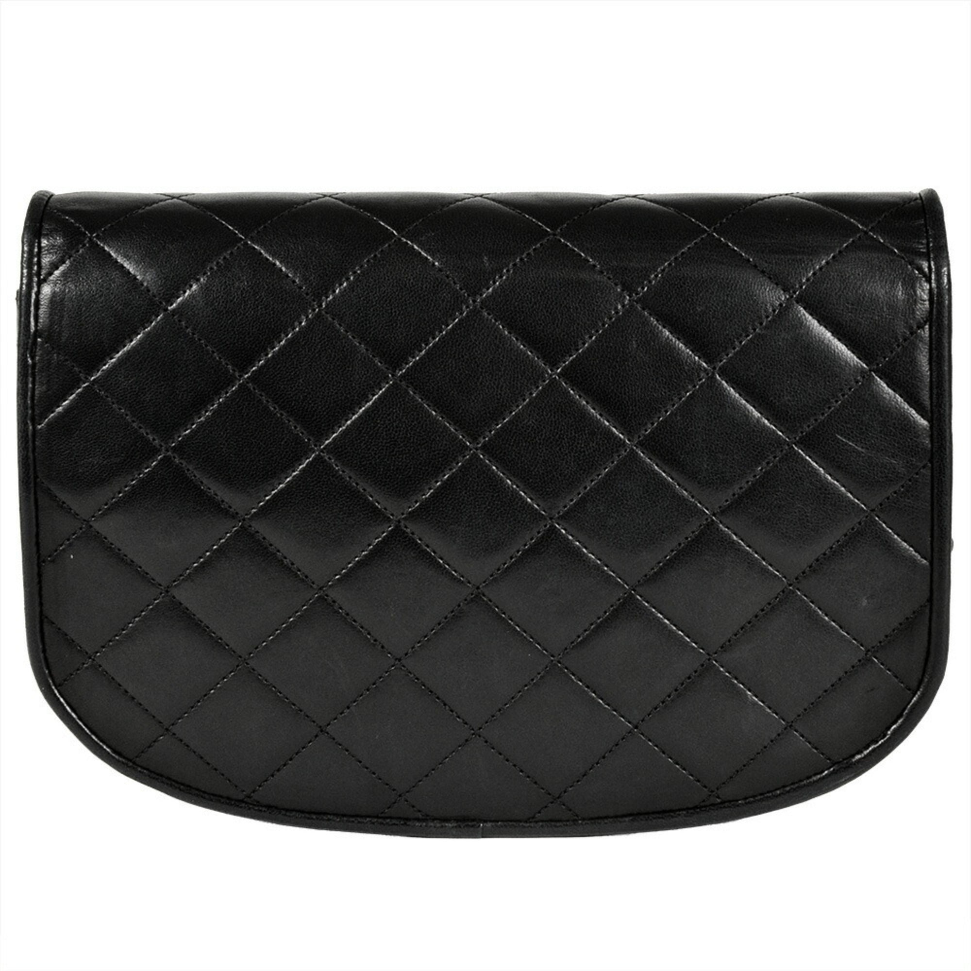 Chanel Black Leather Shoulder Bag (Pre-Owned)