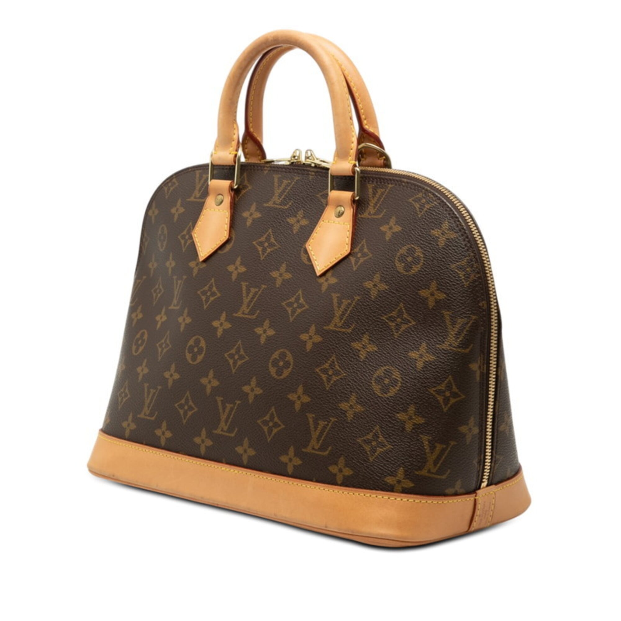 Louis Vuitton Brown Pvc Leather Handbag (Pre-Owned)