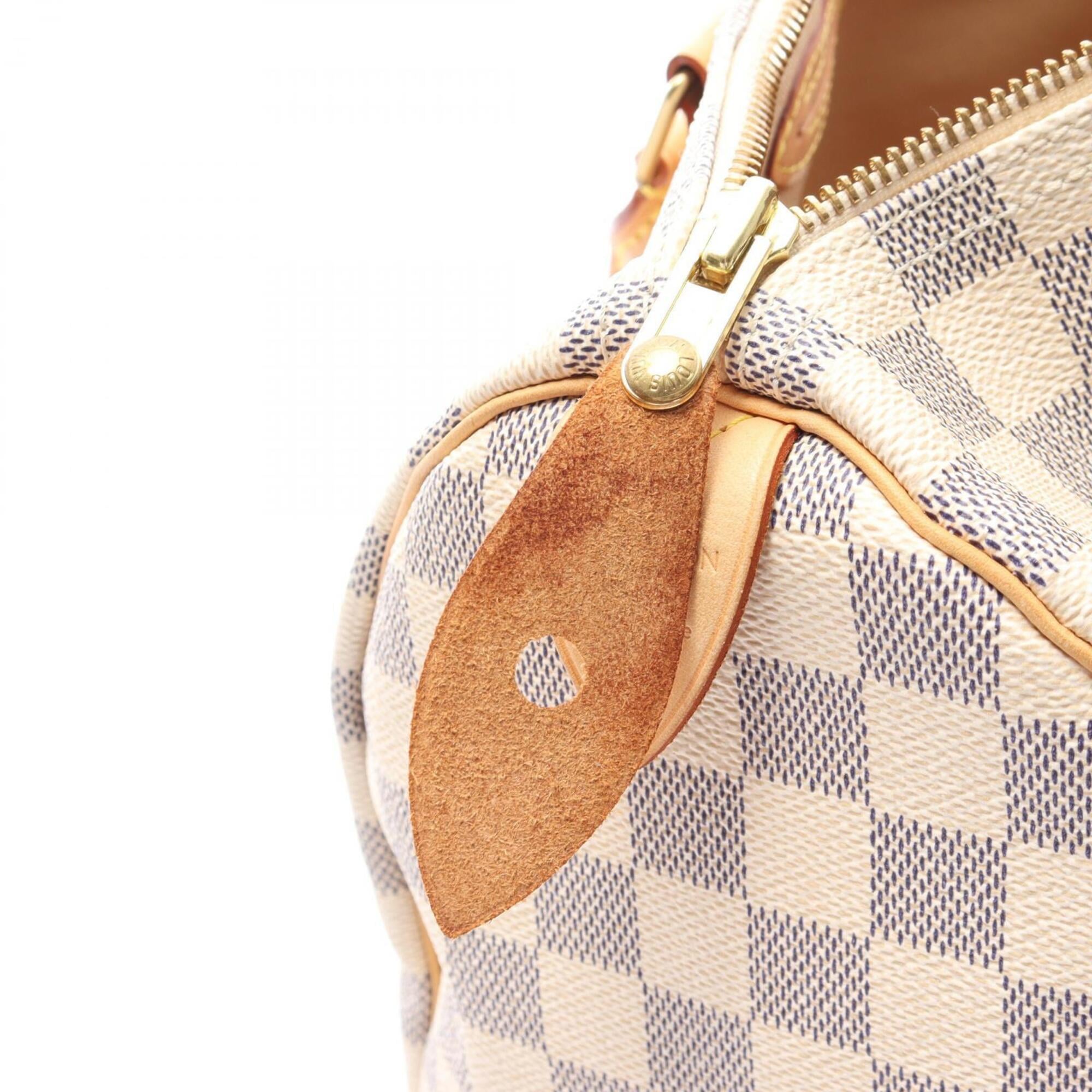 Louis Vuitton White Pvc Coated Canvas Leather Handbag (Pre-Owned)