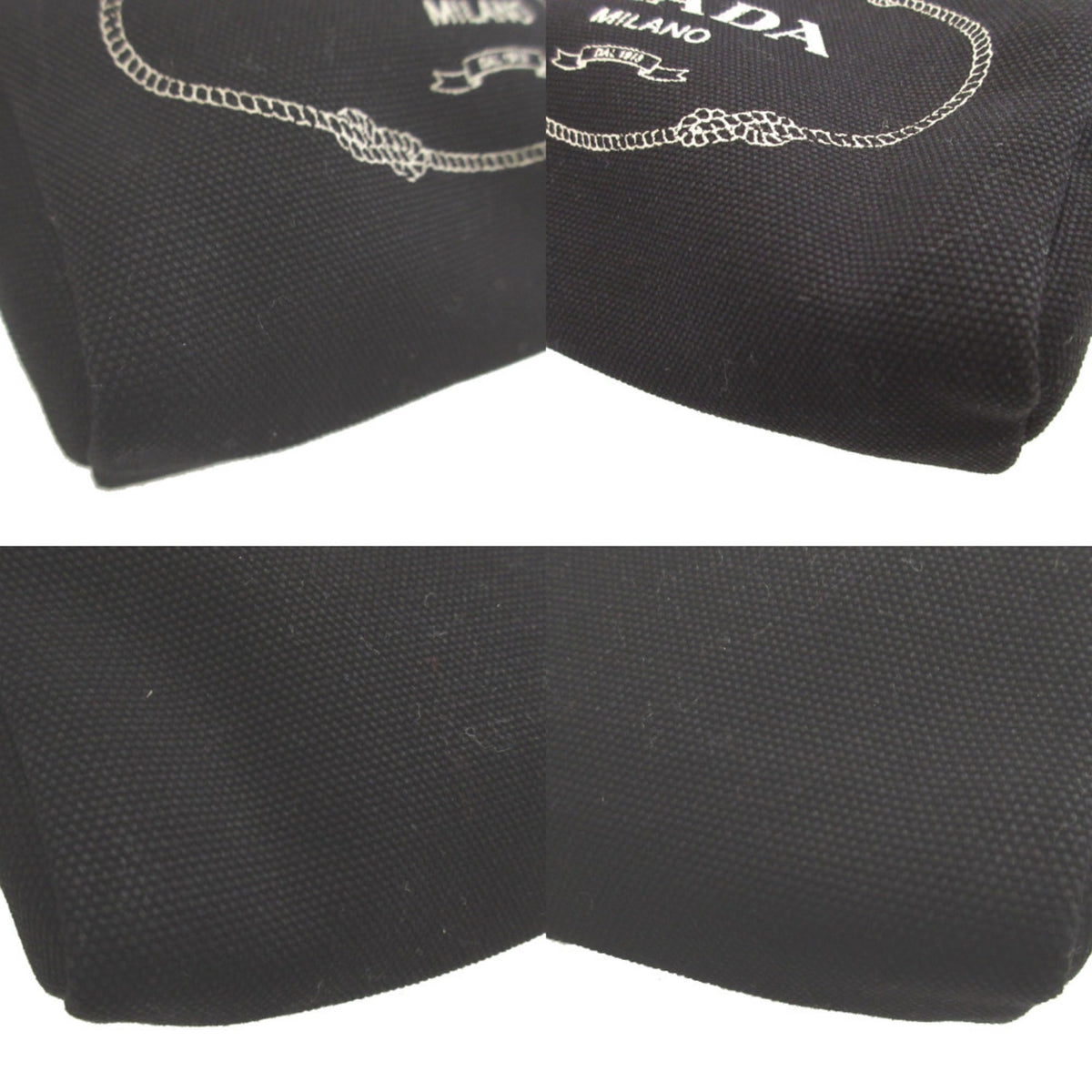 Prada Black Canvas Pouch (Pre-Owned)