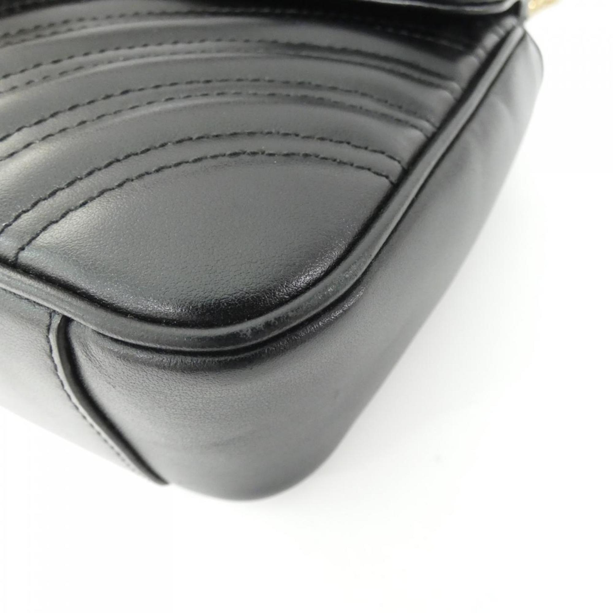 Gucci Black Leather Shoulder Bag (Pre-Owned)