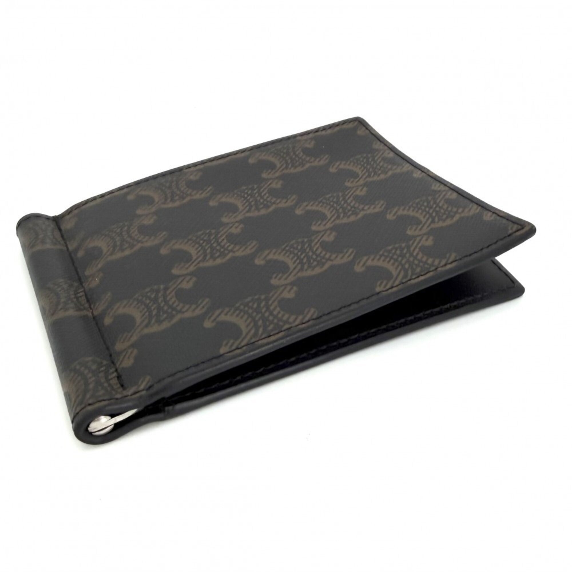 Celine Brown Leather Money Clip (Pre-Owned)