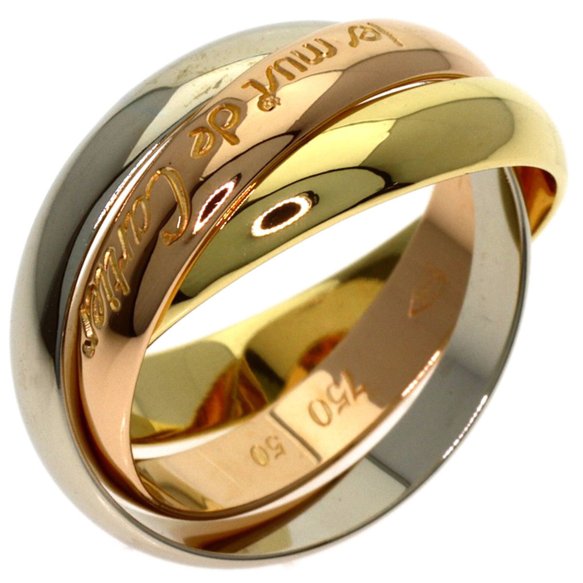 Cartier Yellow Gold (18K) Pink Gold (18K) White Gold (18K) Band Ring (Pre-Owned)