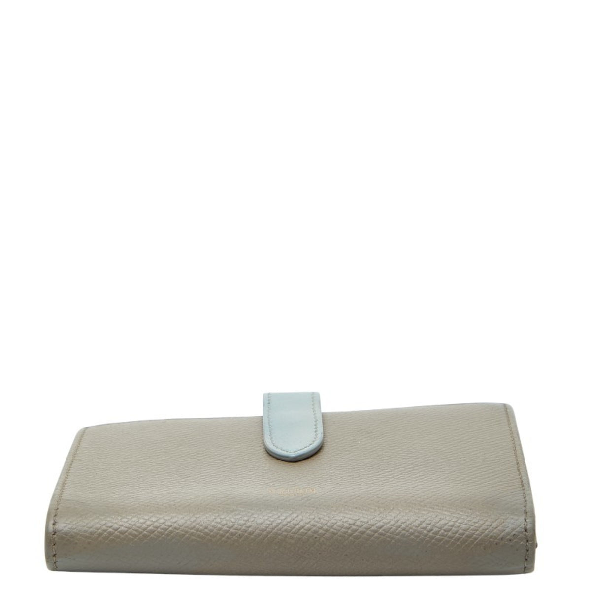 Celine Beige Blue Leather Wallet (Bi-Fold) (Pre-Owned)