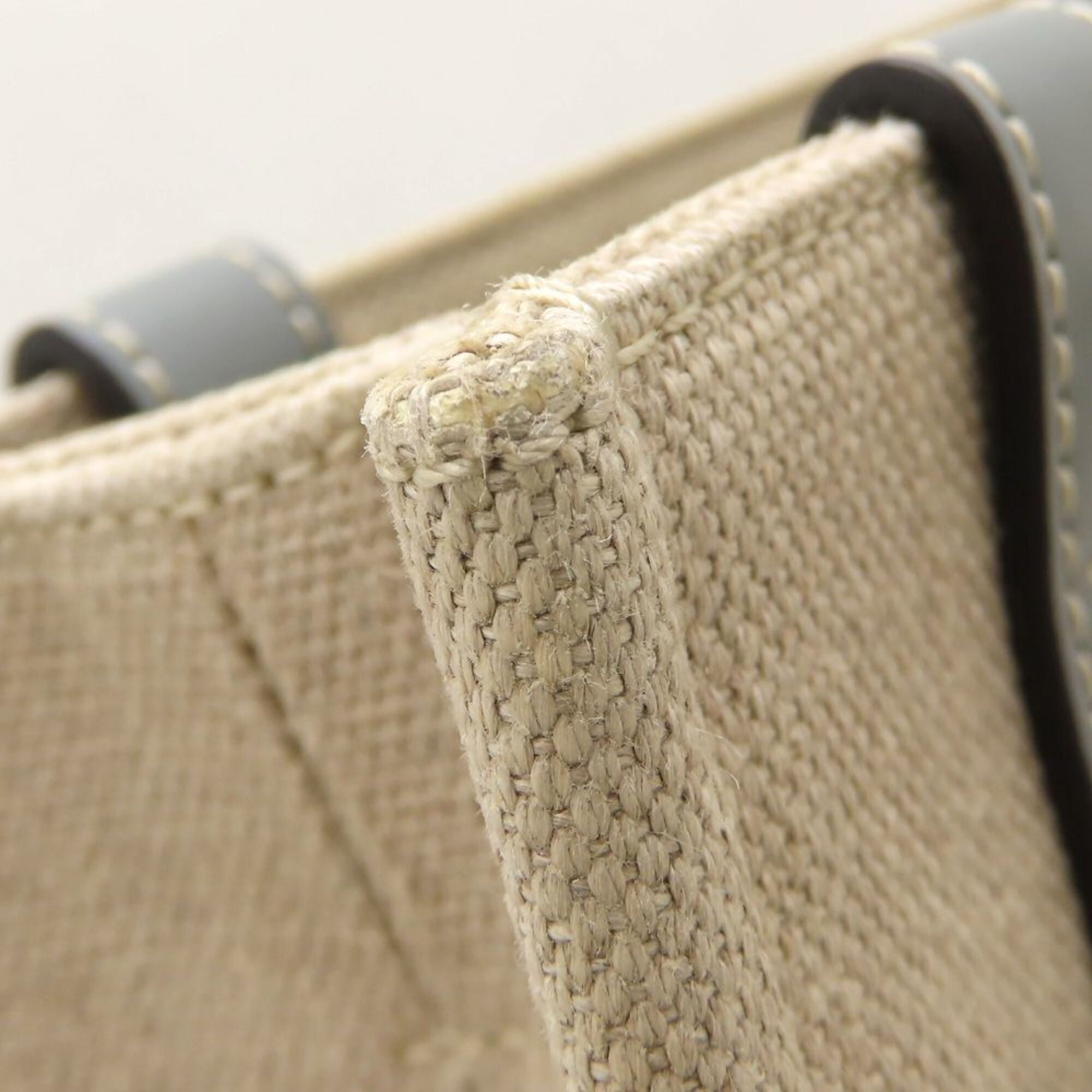 Chloé Beige Linen Leather Handbag (Pre-Owned)