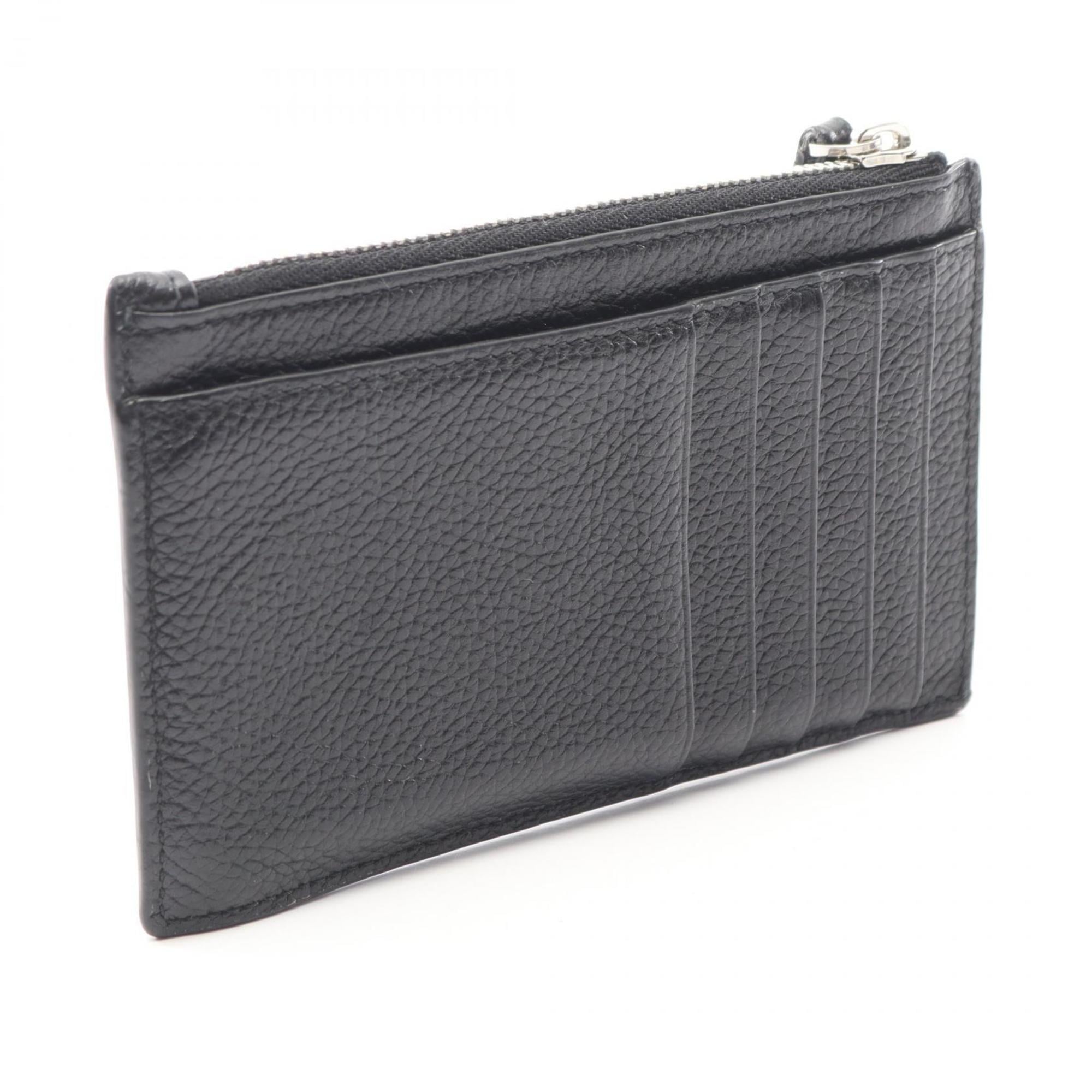 Balenciaga Black Leather Coin Purse/Coin Case (Pre-Owned)