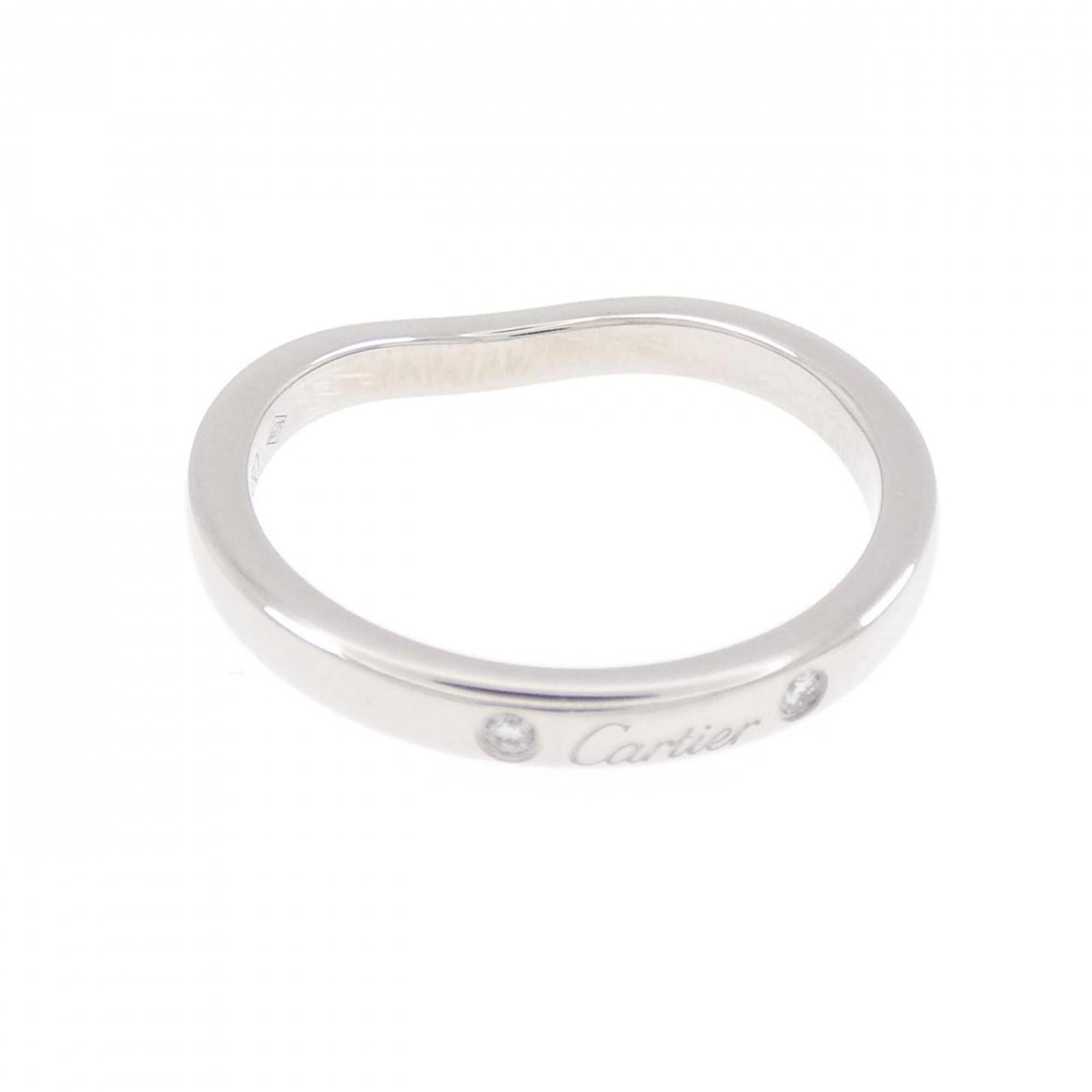 Cartier Platinum Platinum 950 Band Ring (Pre-Owned)