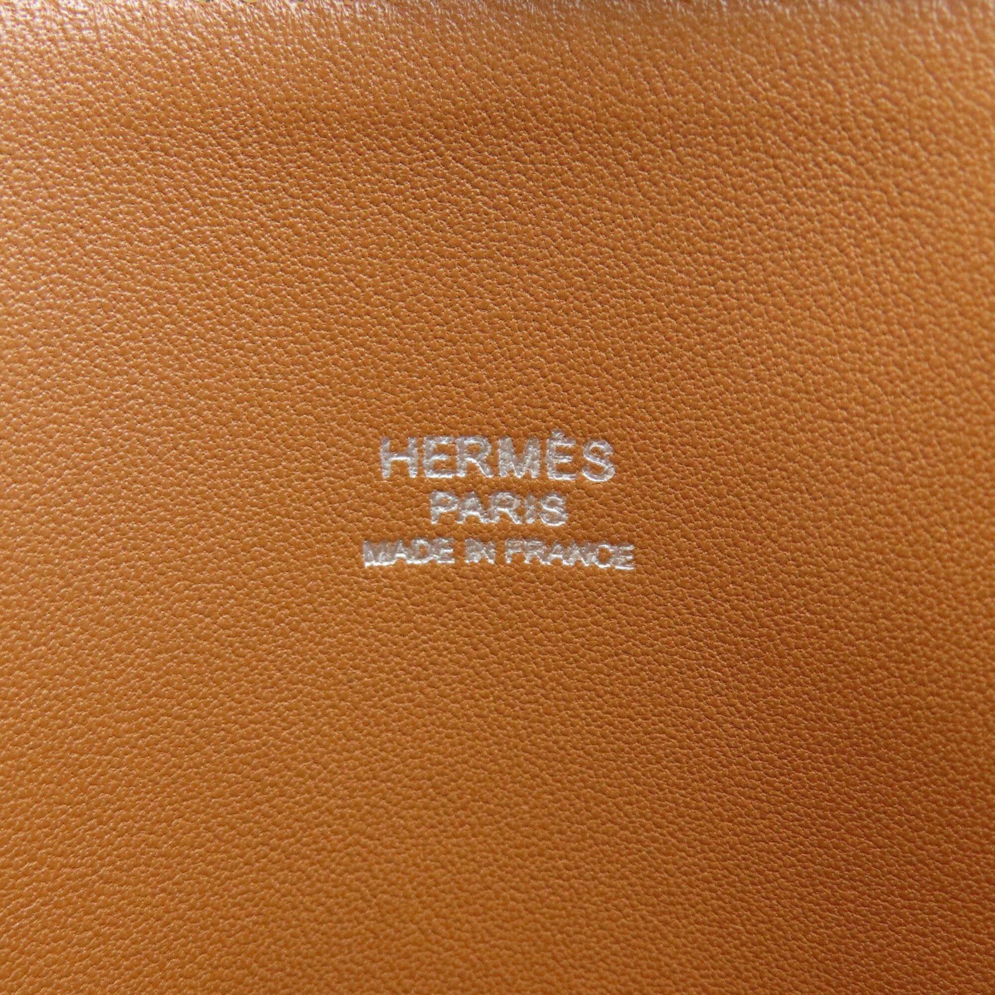 Hermes Gold Leather Handbag (Pre-Owned)