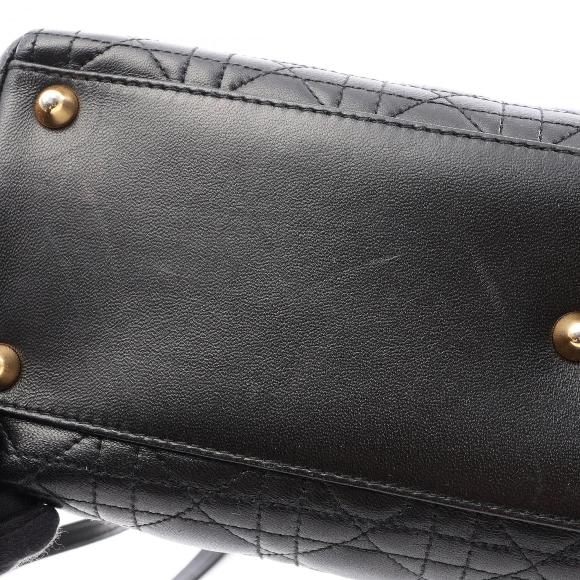 Christian Dior Black Leather Handbag (Pre-Owned)