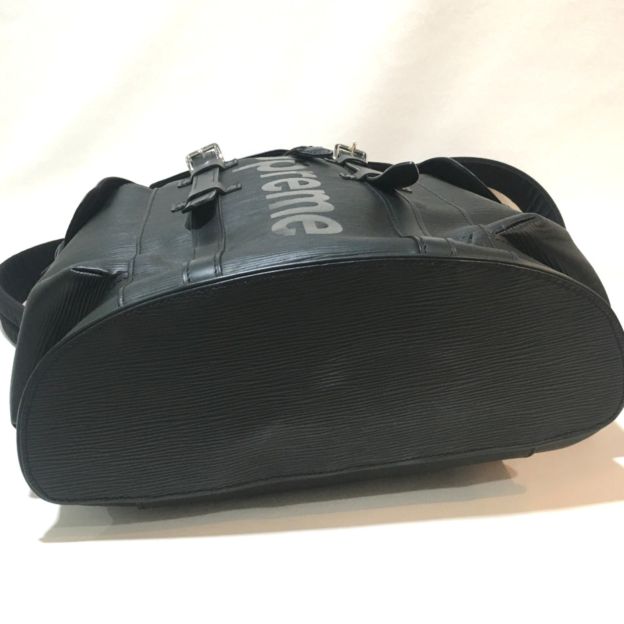 Louis Vuitton Black Leather Backpack (Pre-Owned)