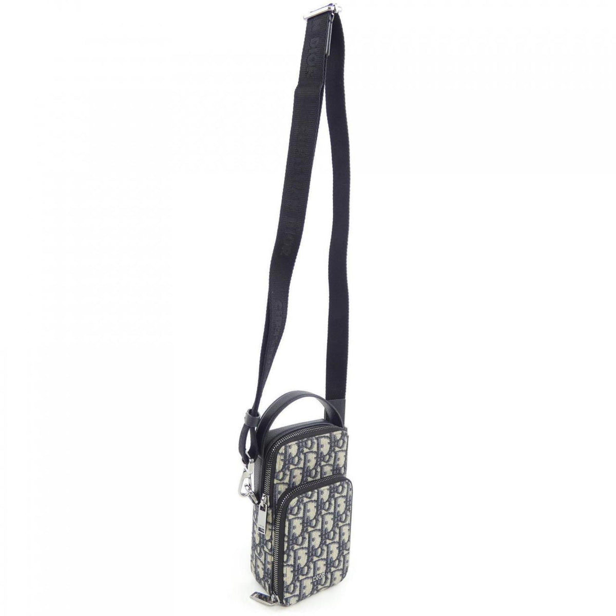 Christian Dior Beige Black Navy Handbag Pouch (Pre-Owned)