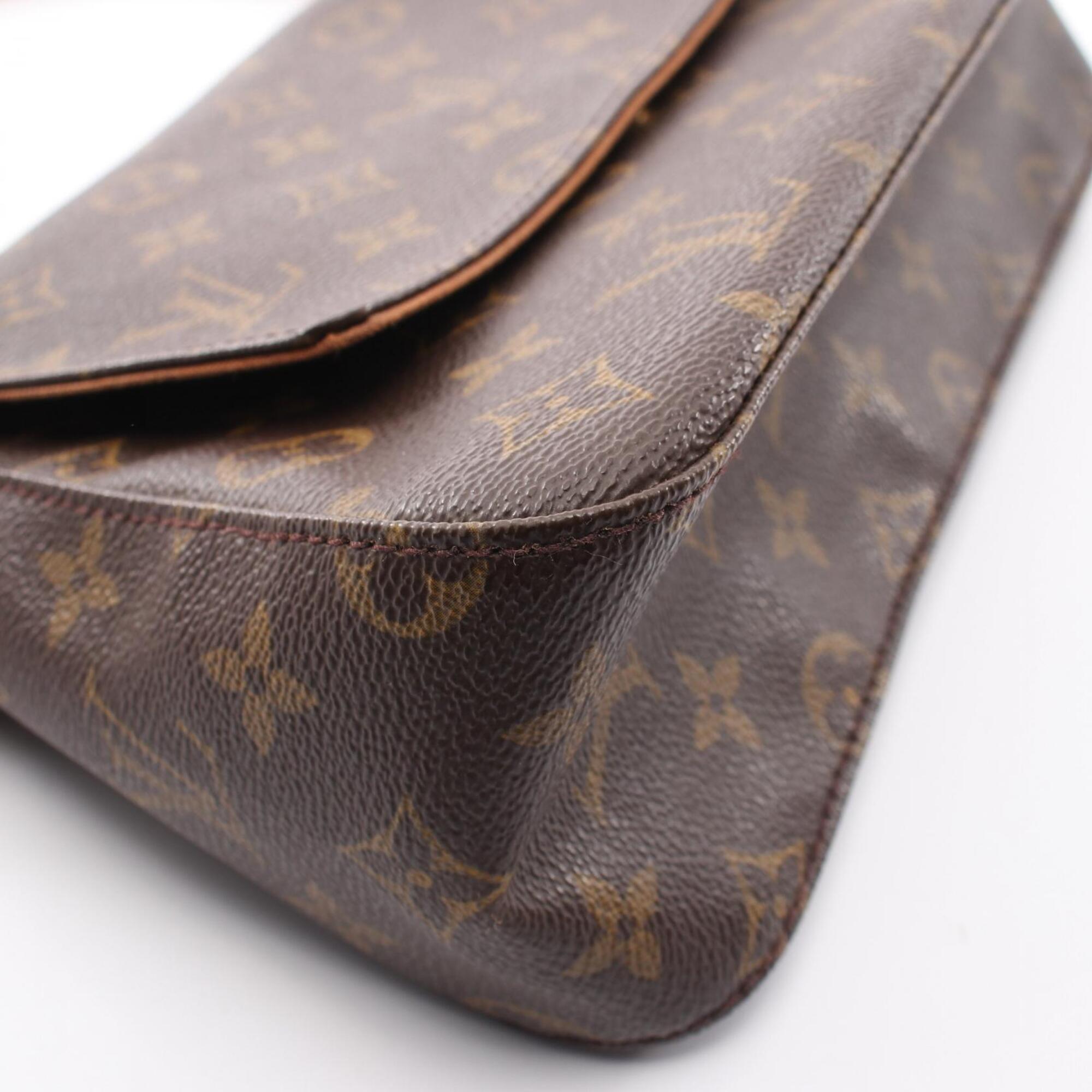 Louis Vuitton Brown Coated Canvas Leather Handbag (Pre-Owned)