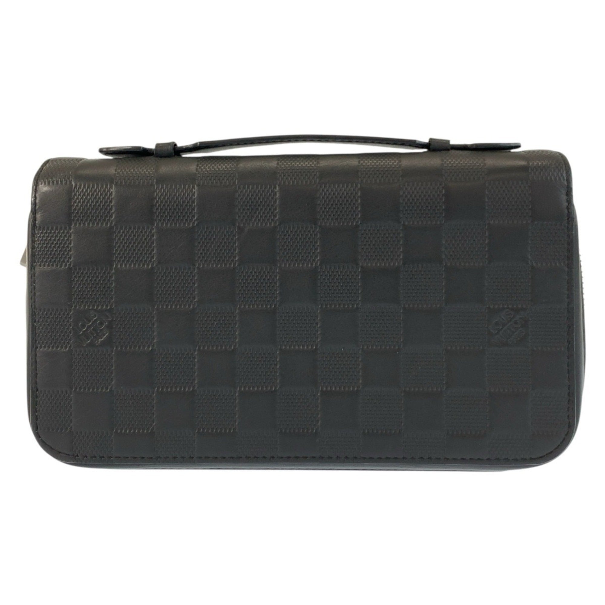 Louis Vuitton Black Onyx Damier Infini Long Wallet (Bi-Fold) (Pre-Owned)