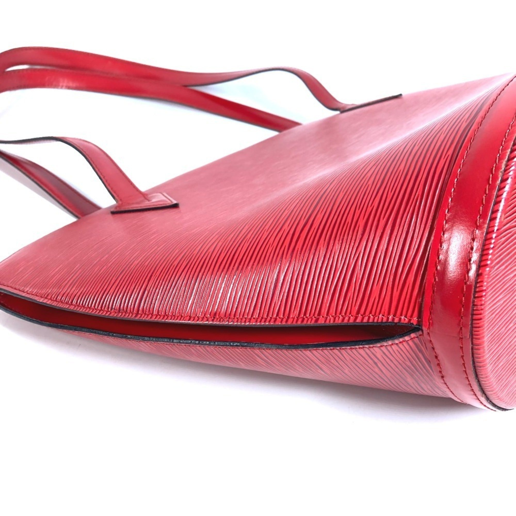 Louis Vuitton Castilian Red Red Color Epi Leather Shoulder Bag (Pre-Owned)