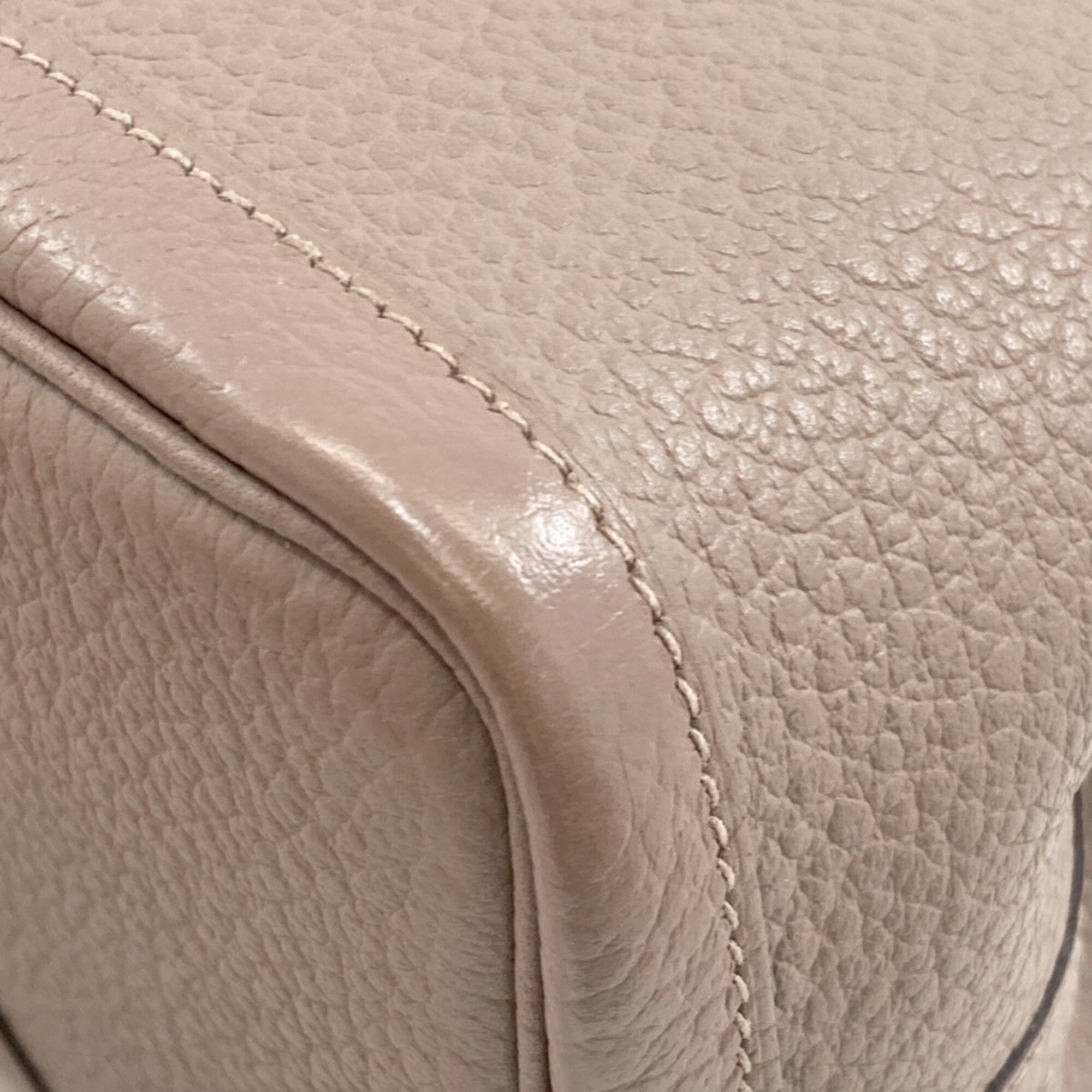 Hermes Gray Vache Leather Handbag (Pre-Owned)
