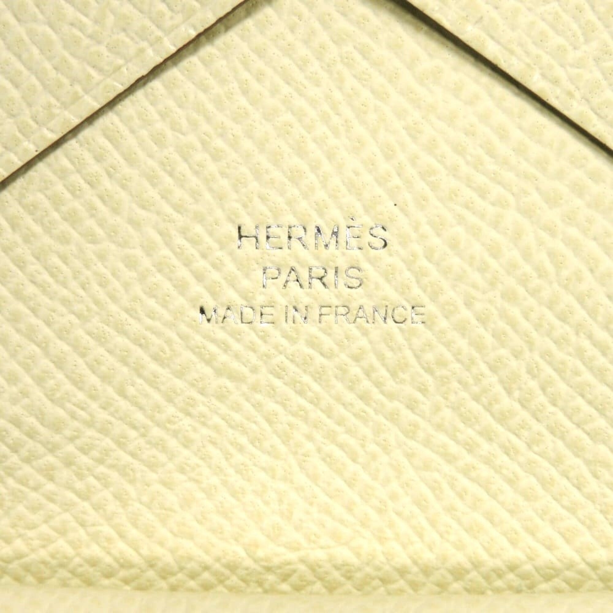 Hermes Yellow Epsom Leather Coin Purse/Coin Case (Pre-Owned)