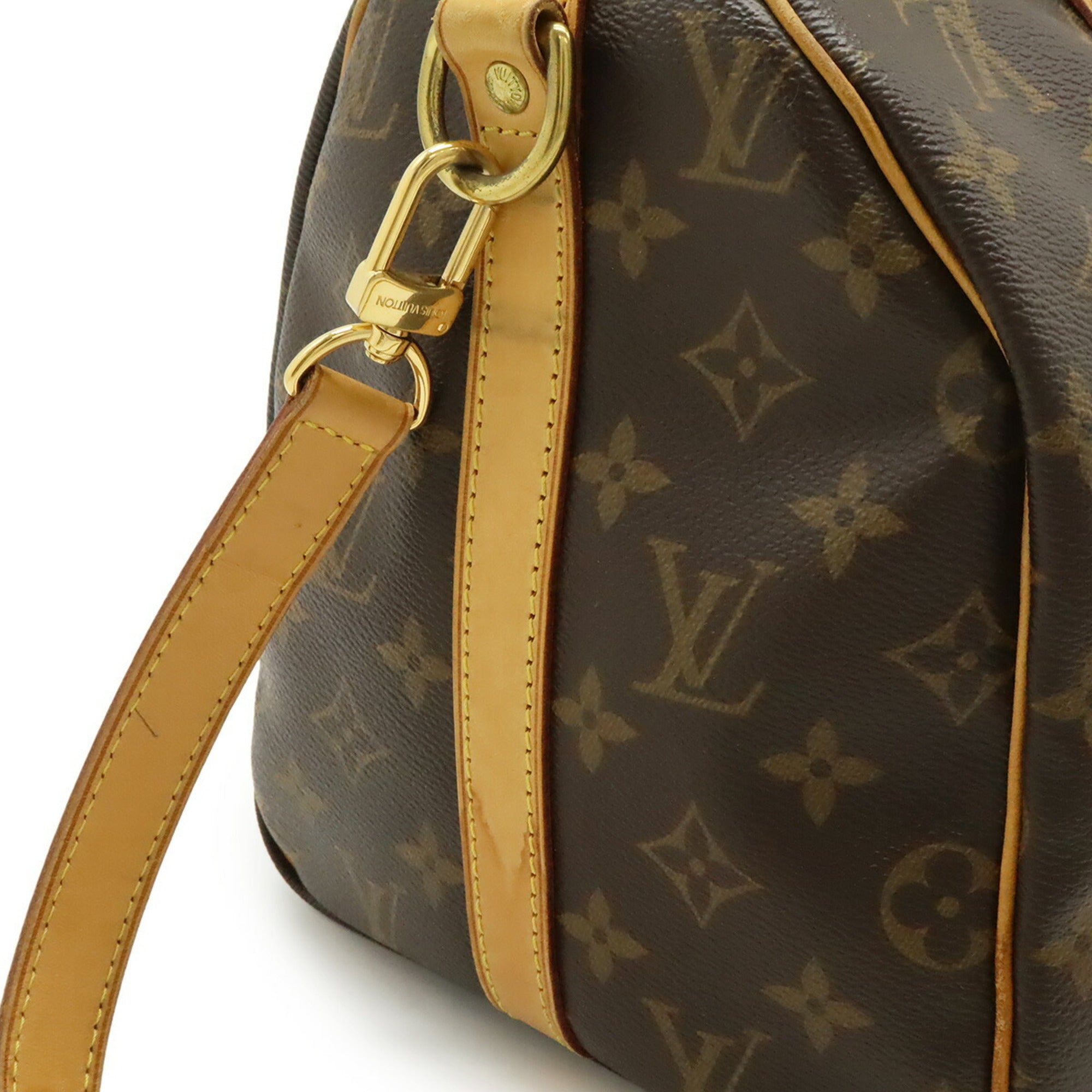 Louis Vuitton Brown Monogram Canvas Pvc Coated Canvas Boston Bag Handbag Shoulder Bag (Pre-Owned)