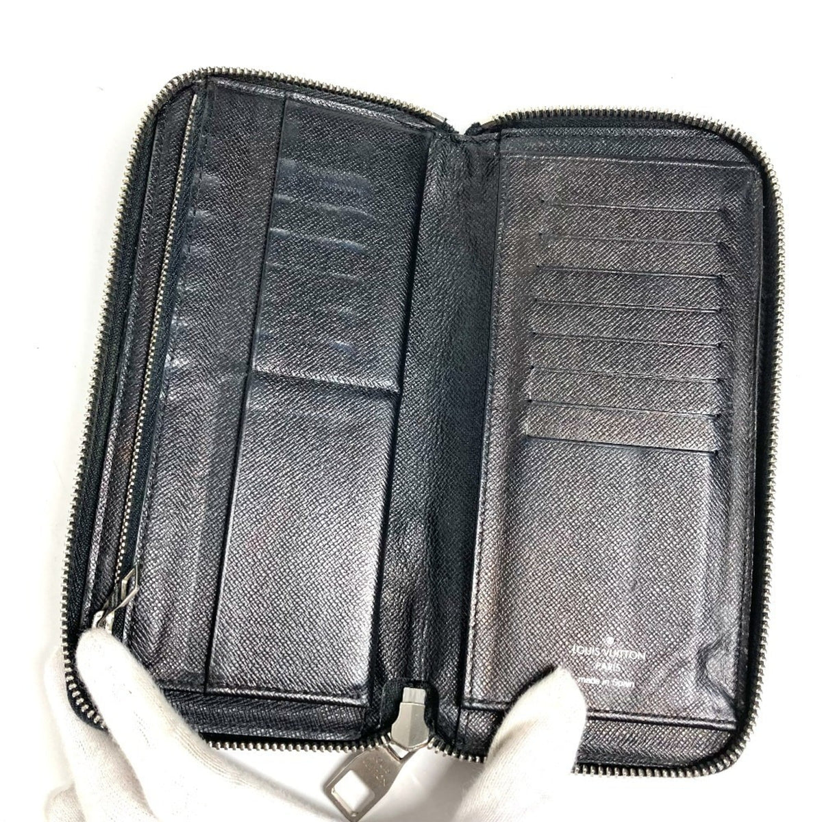 Louis Vuitton Damier Graphite Black Damier Graphite Long Wallet (Bi-Fold) (Pre-Owned)