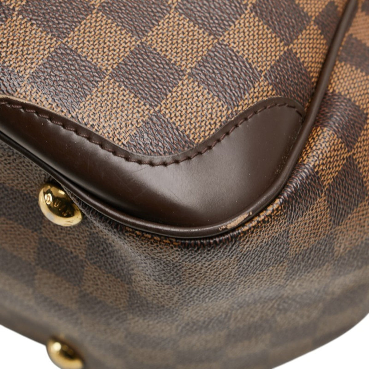 Louis Vuitton Damier Brown Pvc Leather Handbag (Pre-Owned)