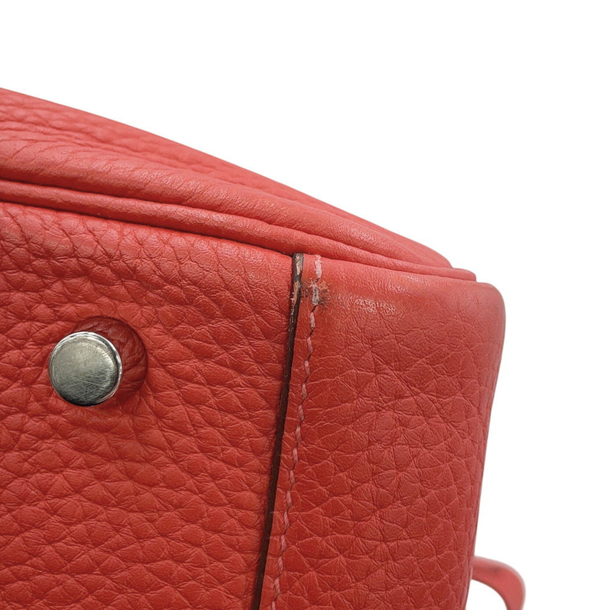 Hermes Rose Jaipur Taurillon Clemence Leather Handbag (Pre-Owned)