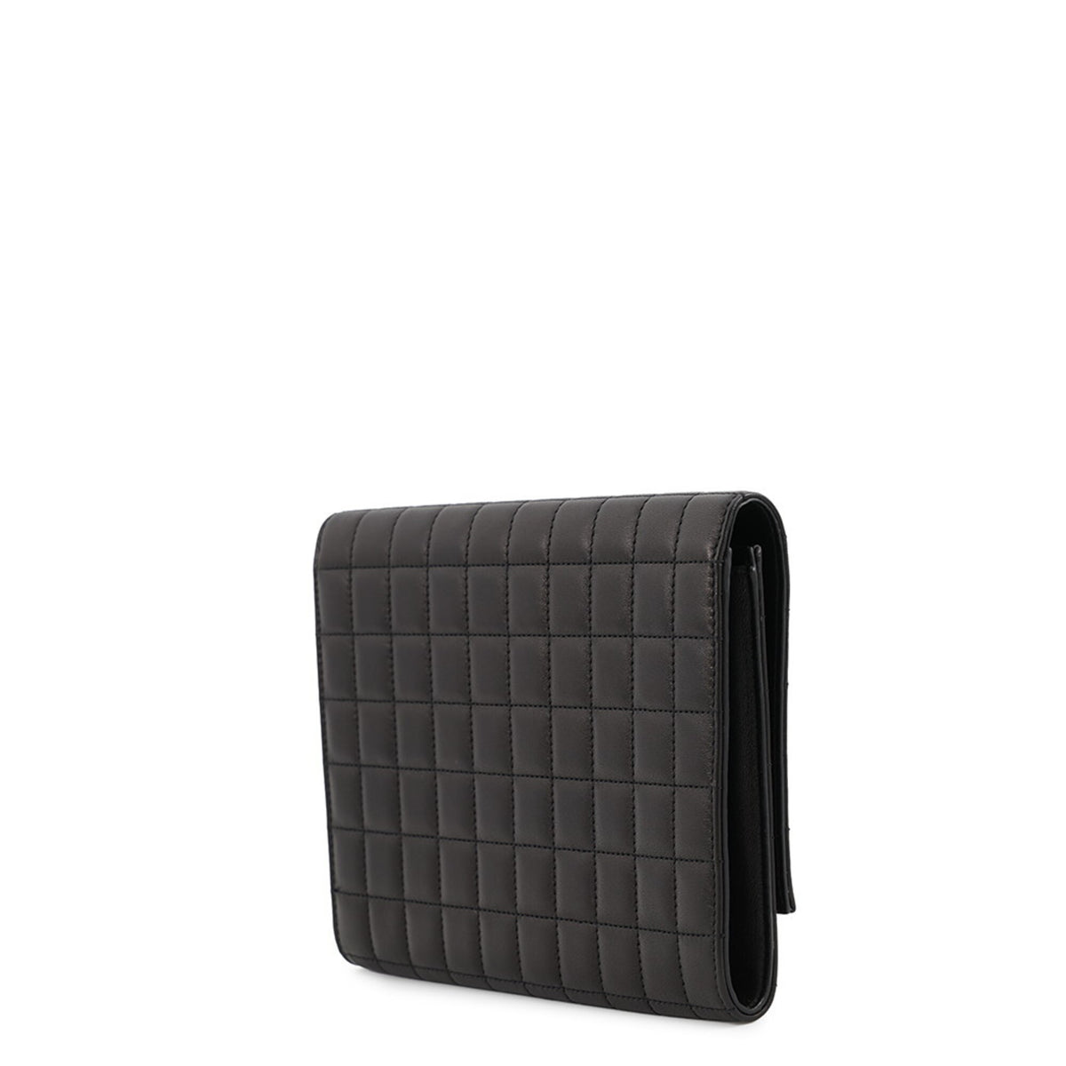 Yves Saint Laurent Black Leather Clutch Bag (Pre-Owned)