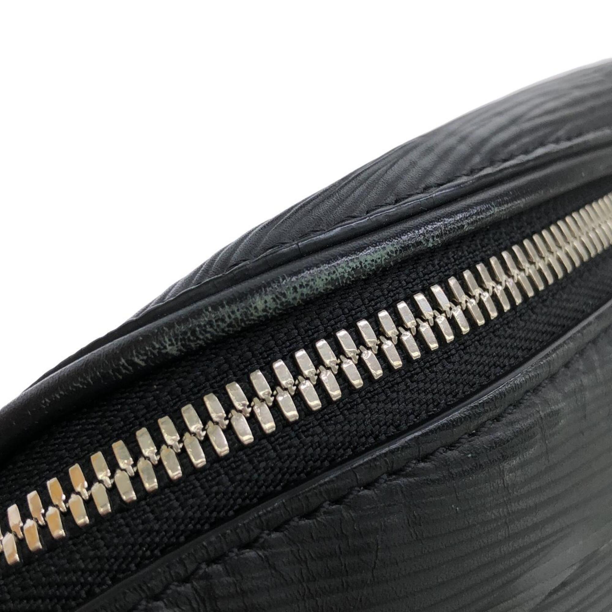 Louis Vuitton Black Leather Shoulder Bag (Pre-Owned)