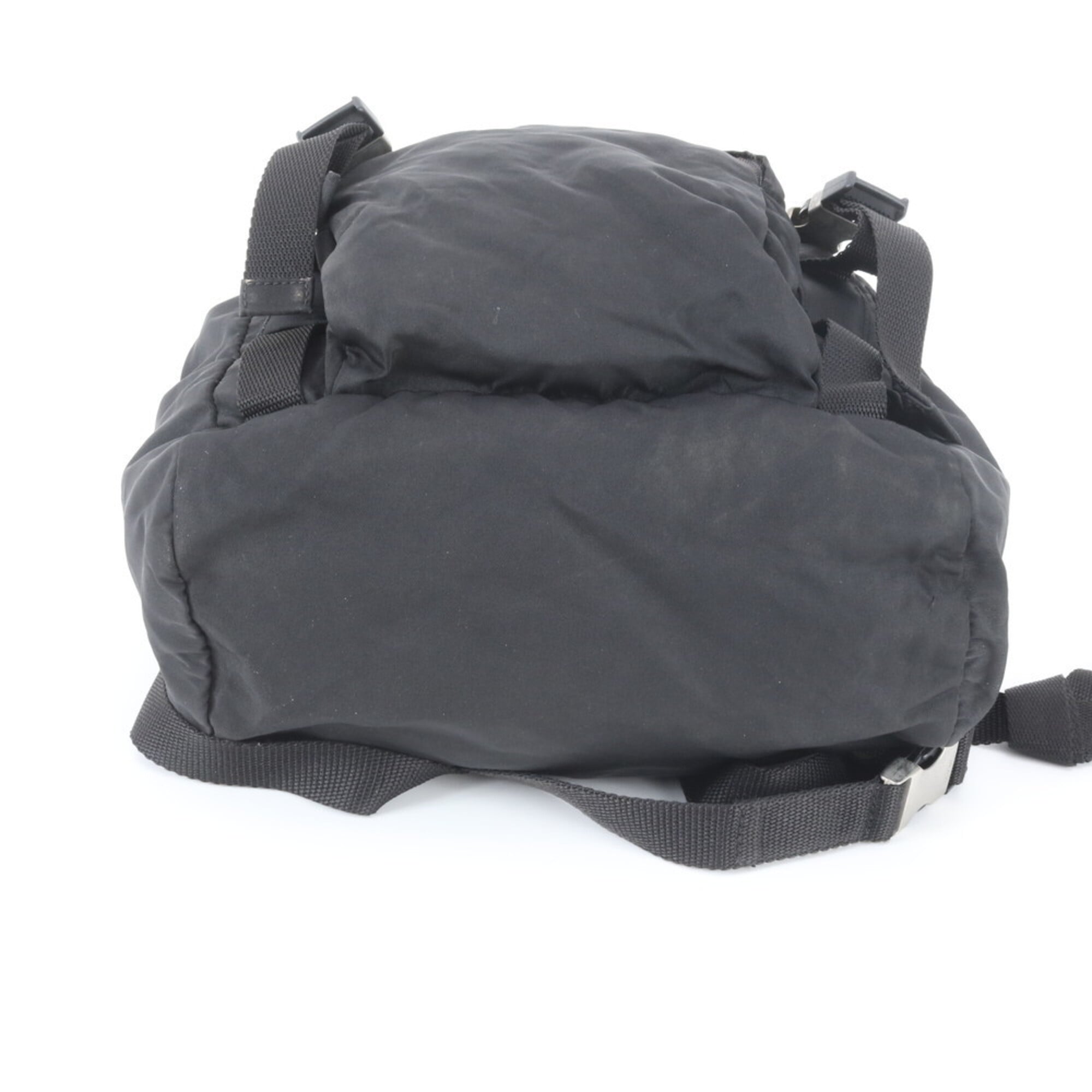 Prada Black Nylon Backpack Handbag (Pre-Owned)