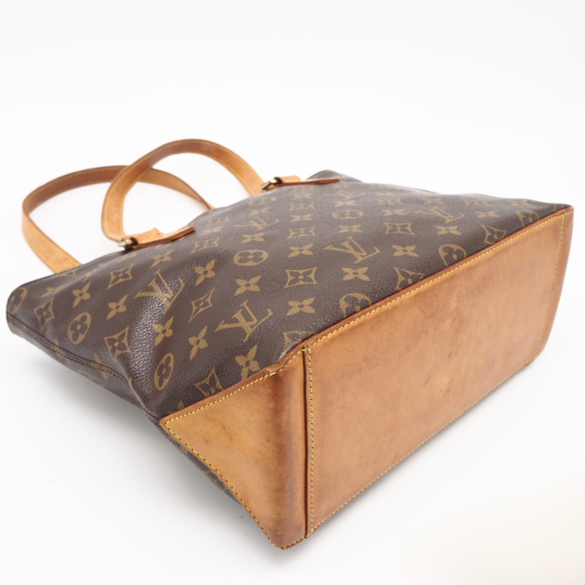 Louis Vuitton Monogram Brown Coated Canvas Leather Handbag (Pre-Owned)