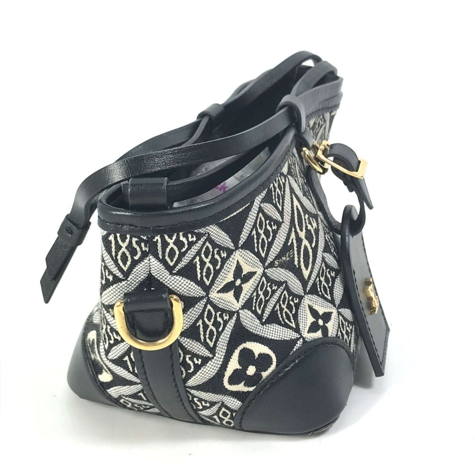 Louis Vuitton Black Noir Jacquard Pochette Shoulder Bag (Pre-Owned)