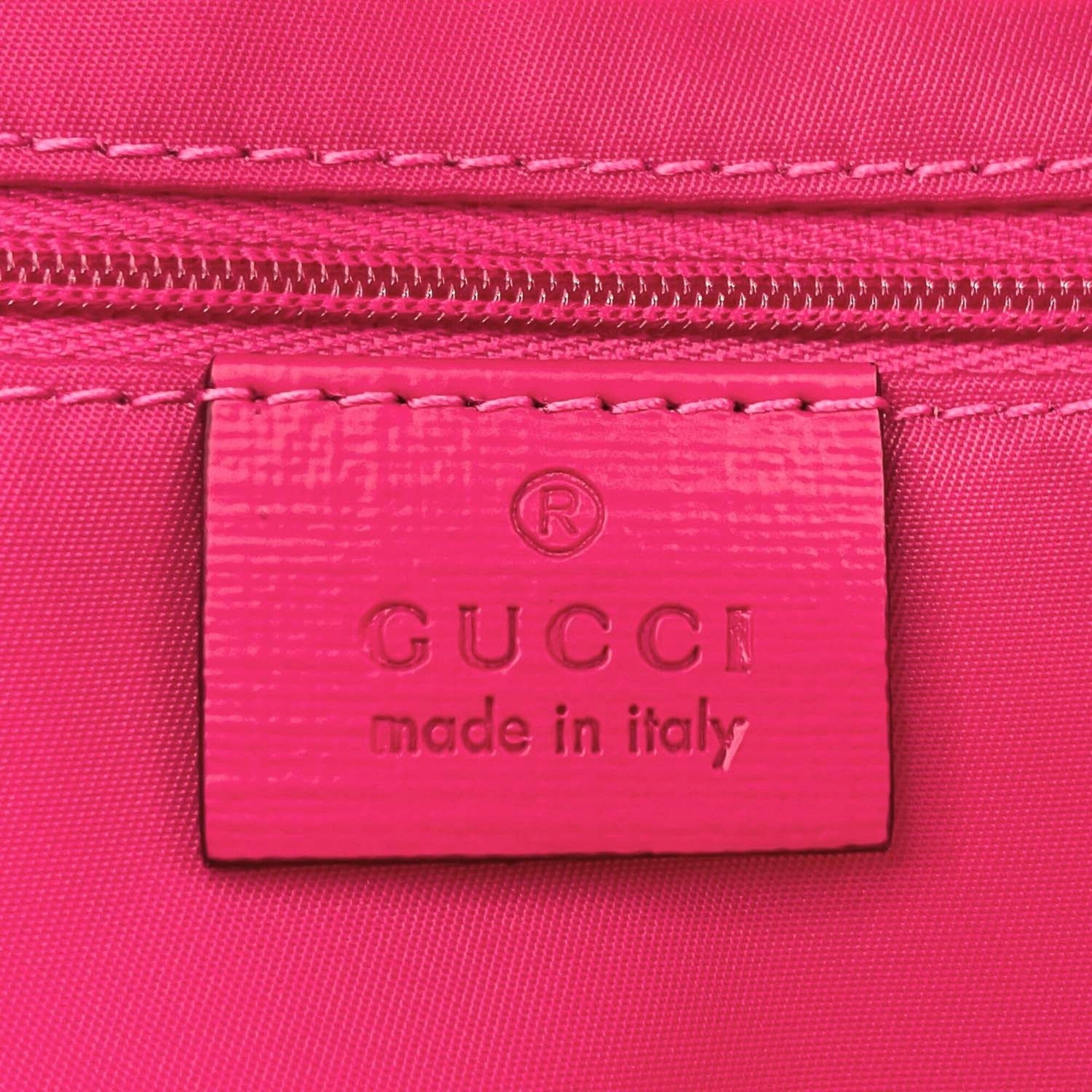 Gucci Brown Pink Gg Supreme Backpack (Pre-Owned)