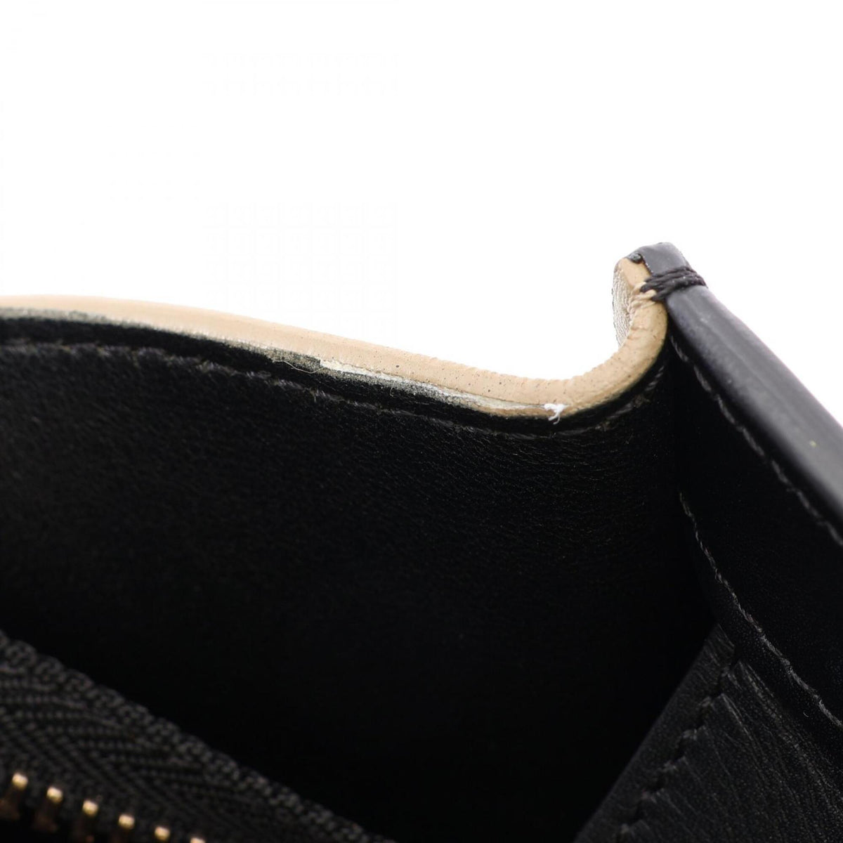 Celine Beige Black Ivory Leather Handbag Tote Bag (Pre-Owned)