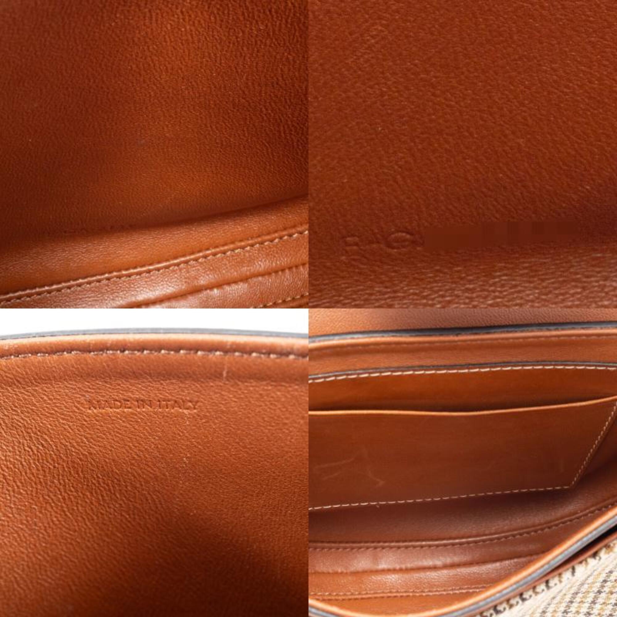 Celine Canvas Leather Shoulder Bag (Pre-Owned)