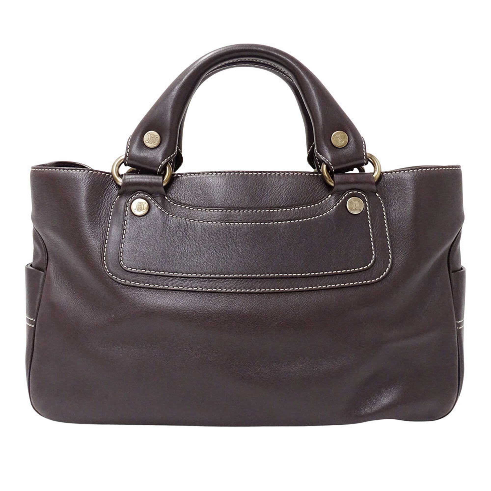 Celine Dark Brown Leather Handbag (Pre-Owned)