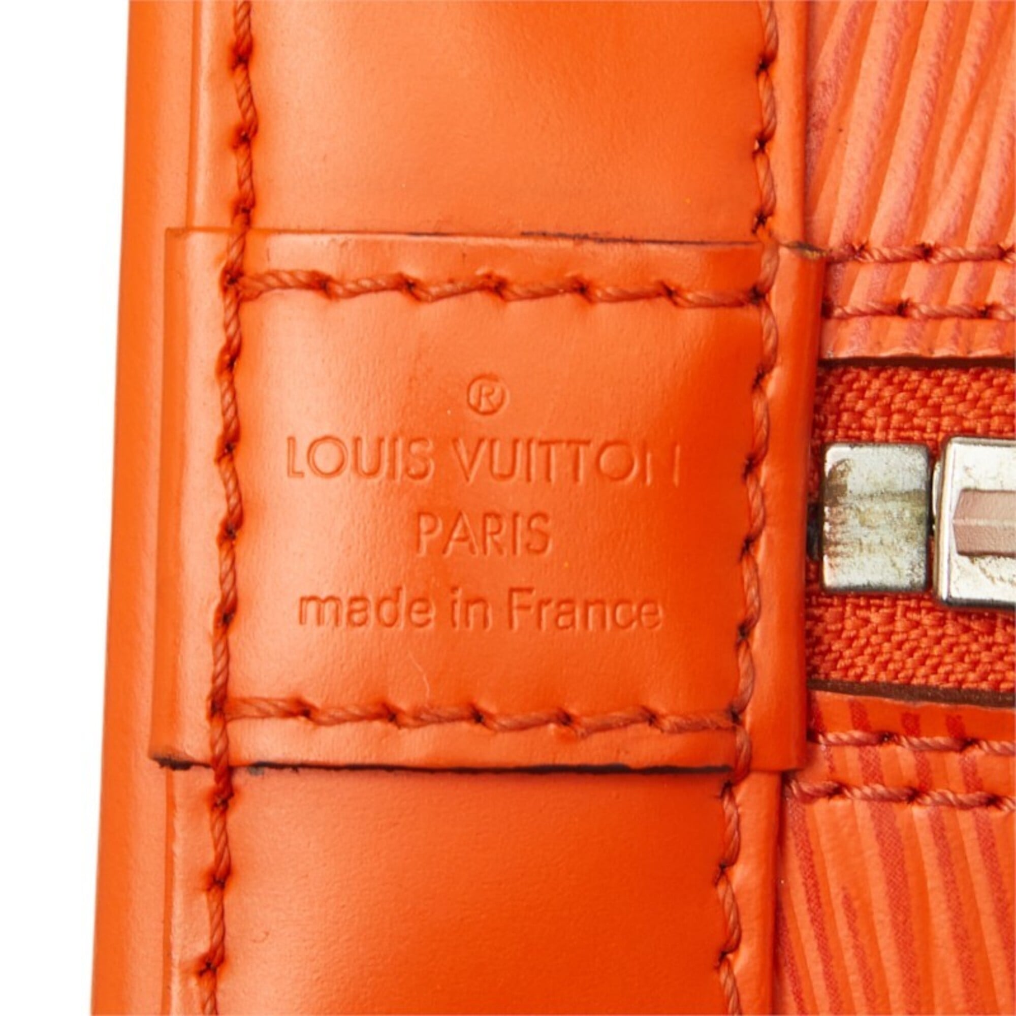 Louis Vuitton Orange Pimont Epi Leather Handbag Shoulder Bag (Pre-Owned)