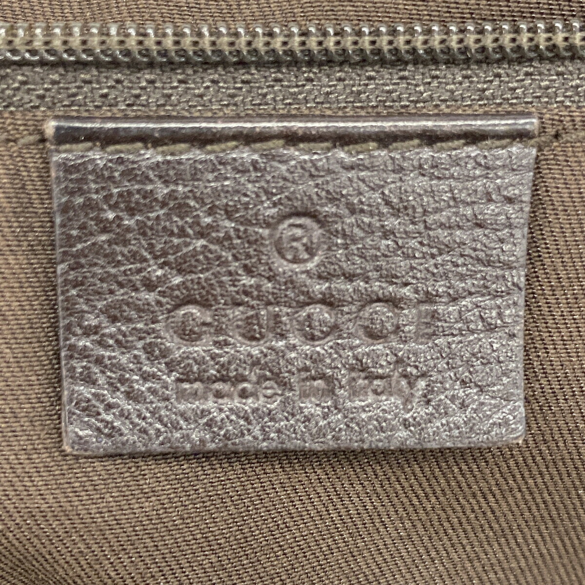 Gucci Beige Brown Canvas Tote Bag (Pre-Owned)