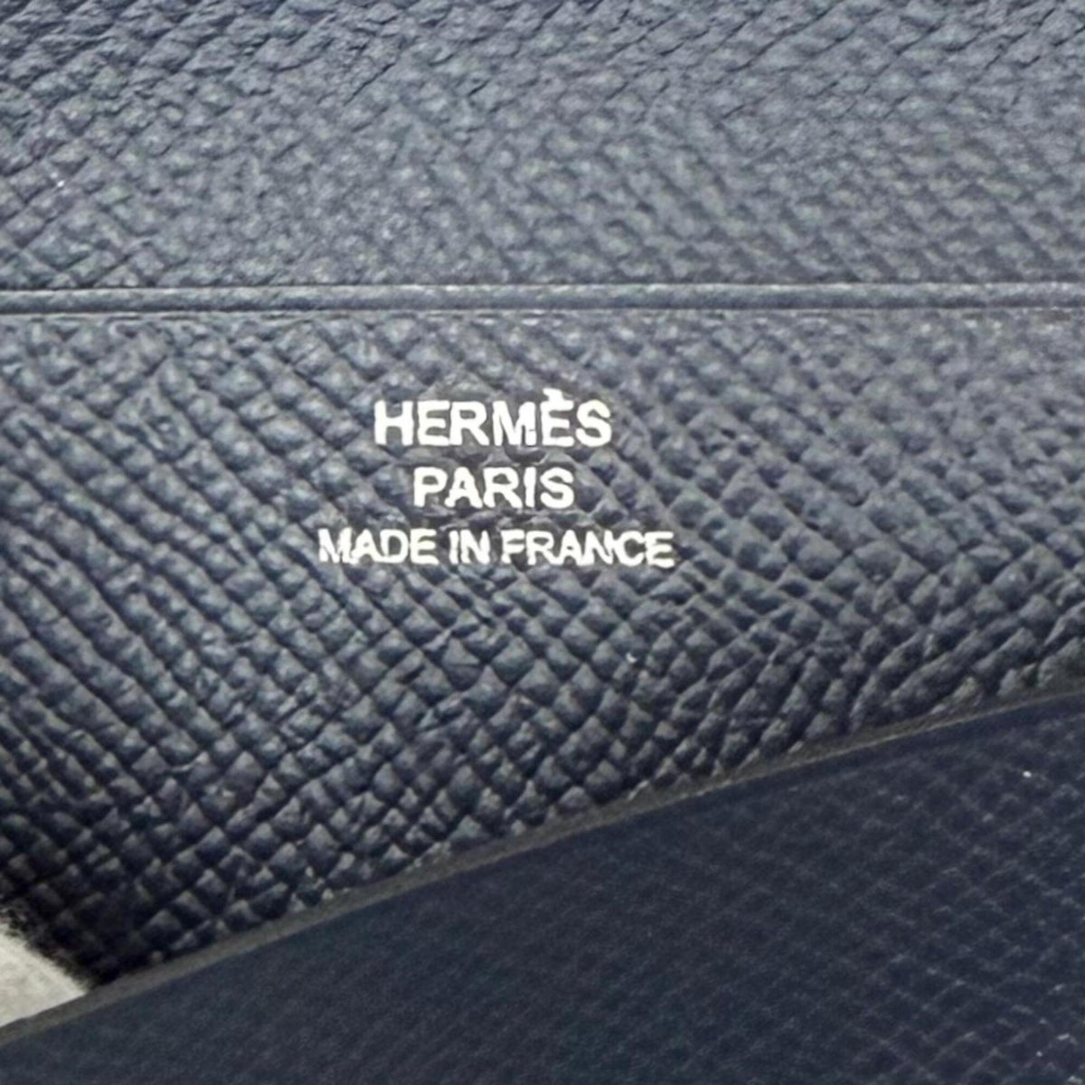 Hermes Navy Epsom Leather Wallet (Bi-Fold) (Pre-Owned)