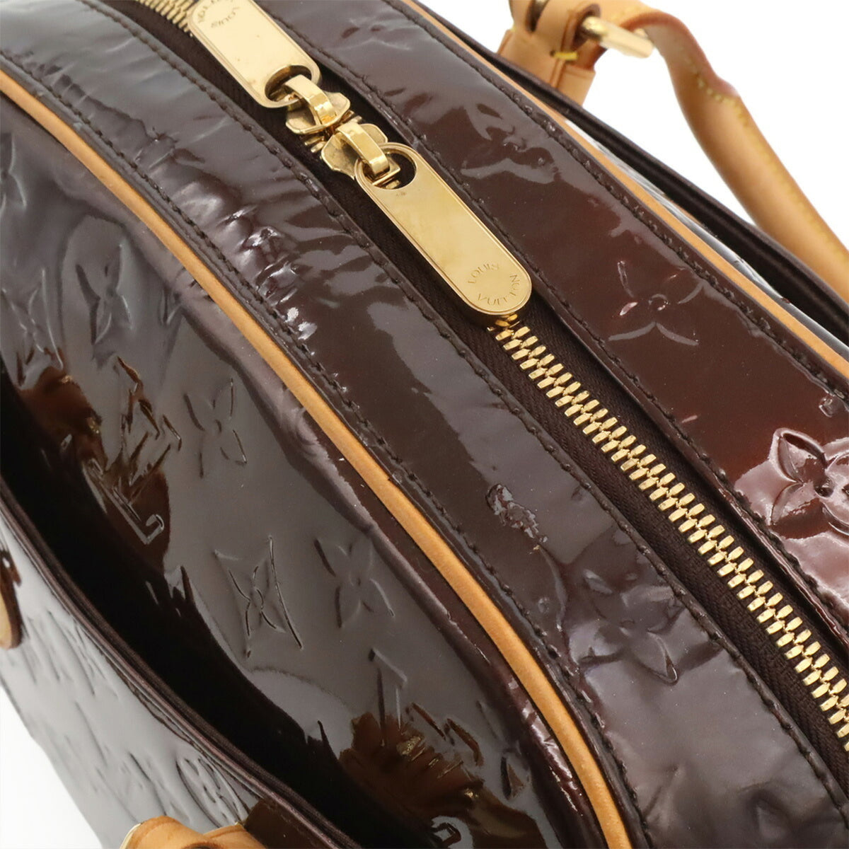 Louis Vuitton Amarante Leather Handbag Tote Bag (Pre-Owned)
