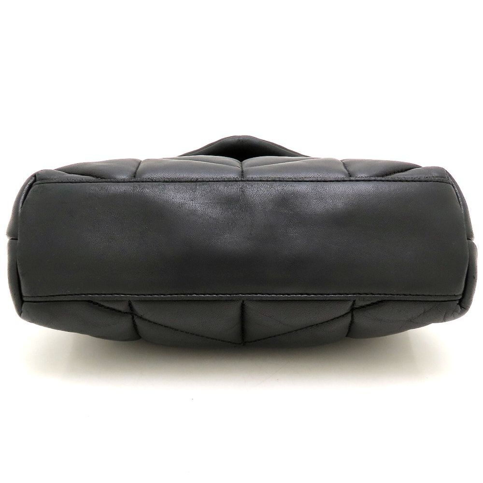 Yves Saint Laurent Black Leather Shoulder Bag (Pre-Owned)