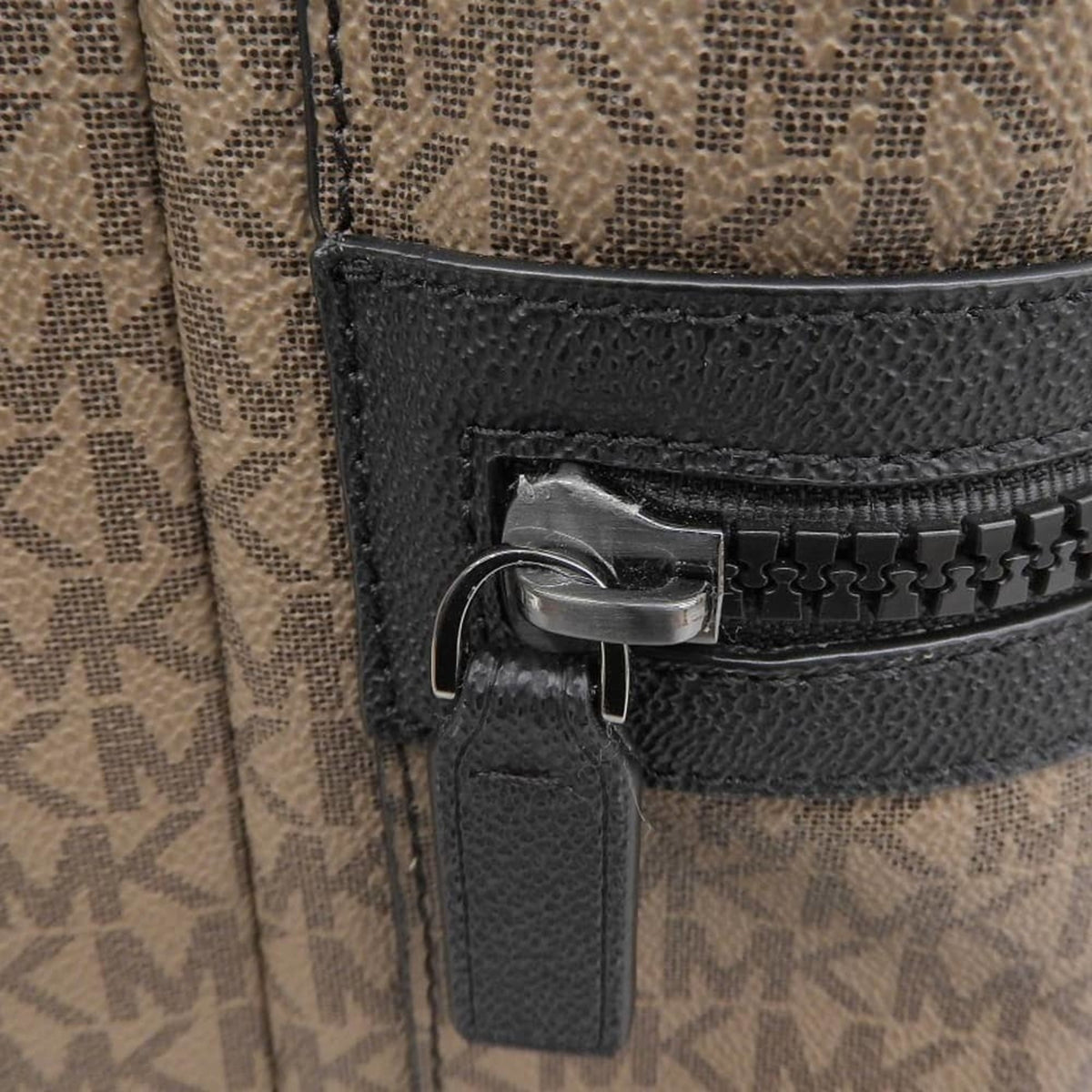 Michael Kors Brown Coated Canvas Backpack (Pre-Owned)