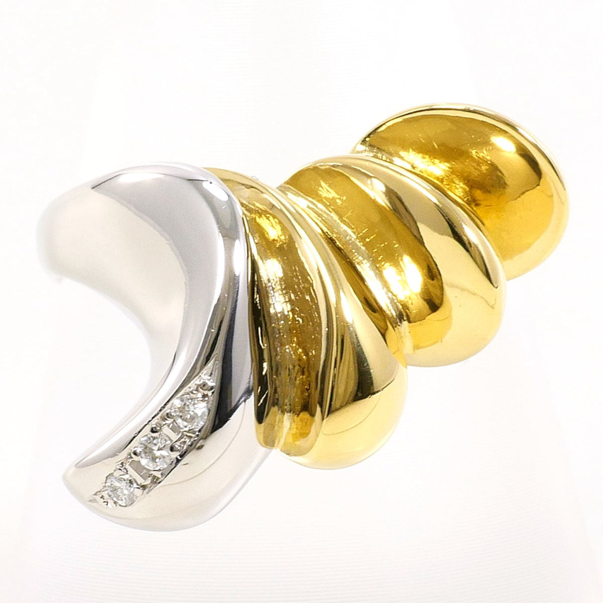 Unbranded Platinum Yellow Gold Yellow Gold (18K) Platinum 900 Band Ring (Pre-Owned)
