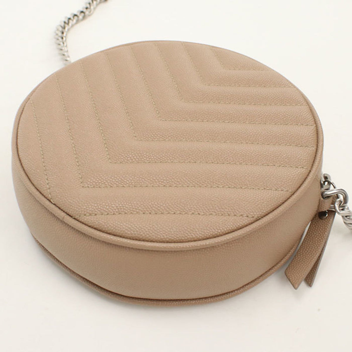 Saint Laurent Beige Leather Shoulder Bag (Pre-Owned)