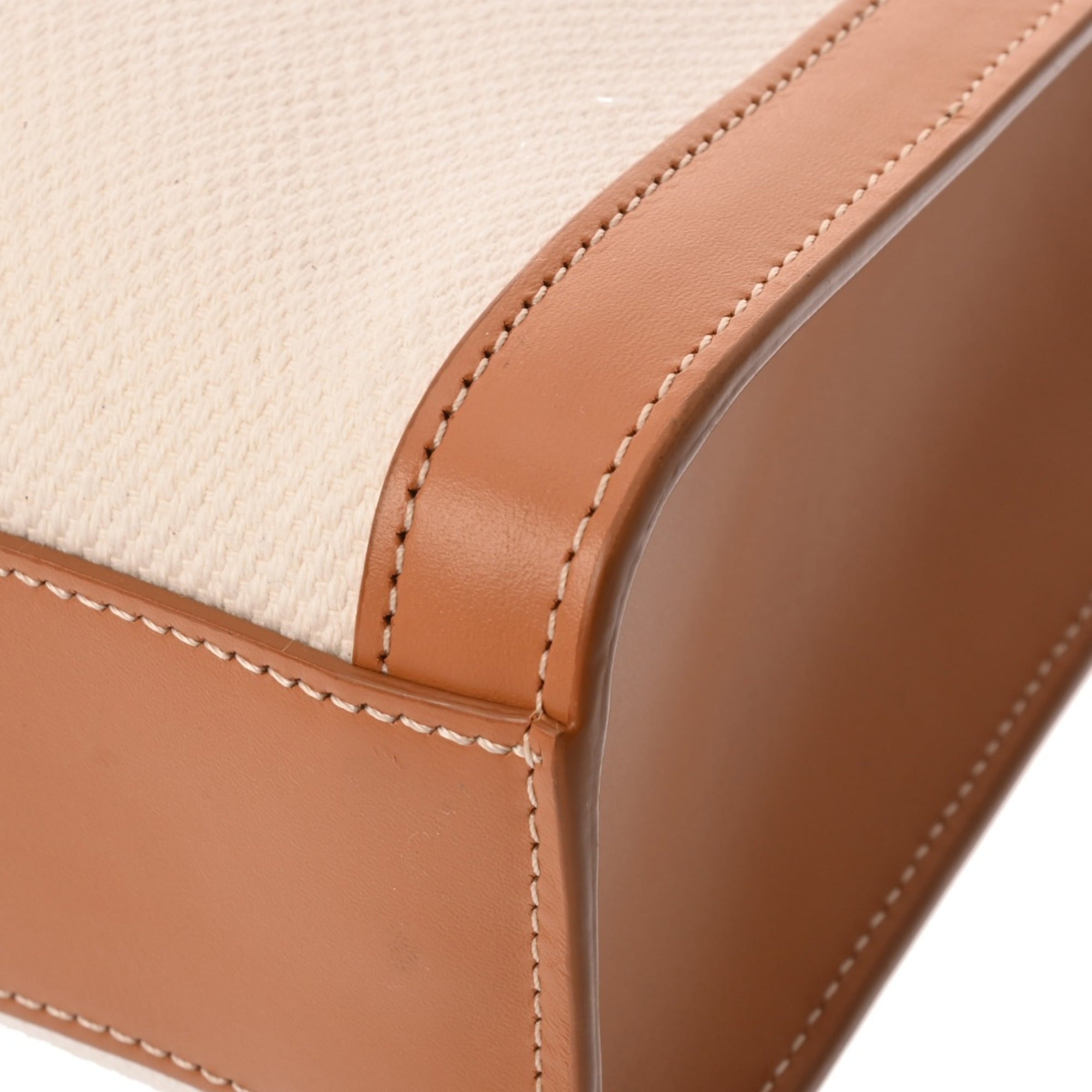 Celine Beige Canvas Leather Handbag (Pre-Owned)