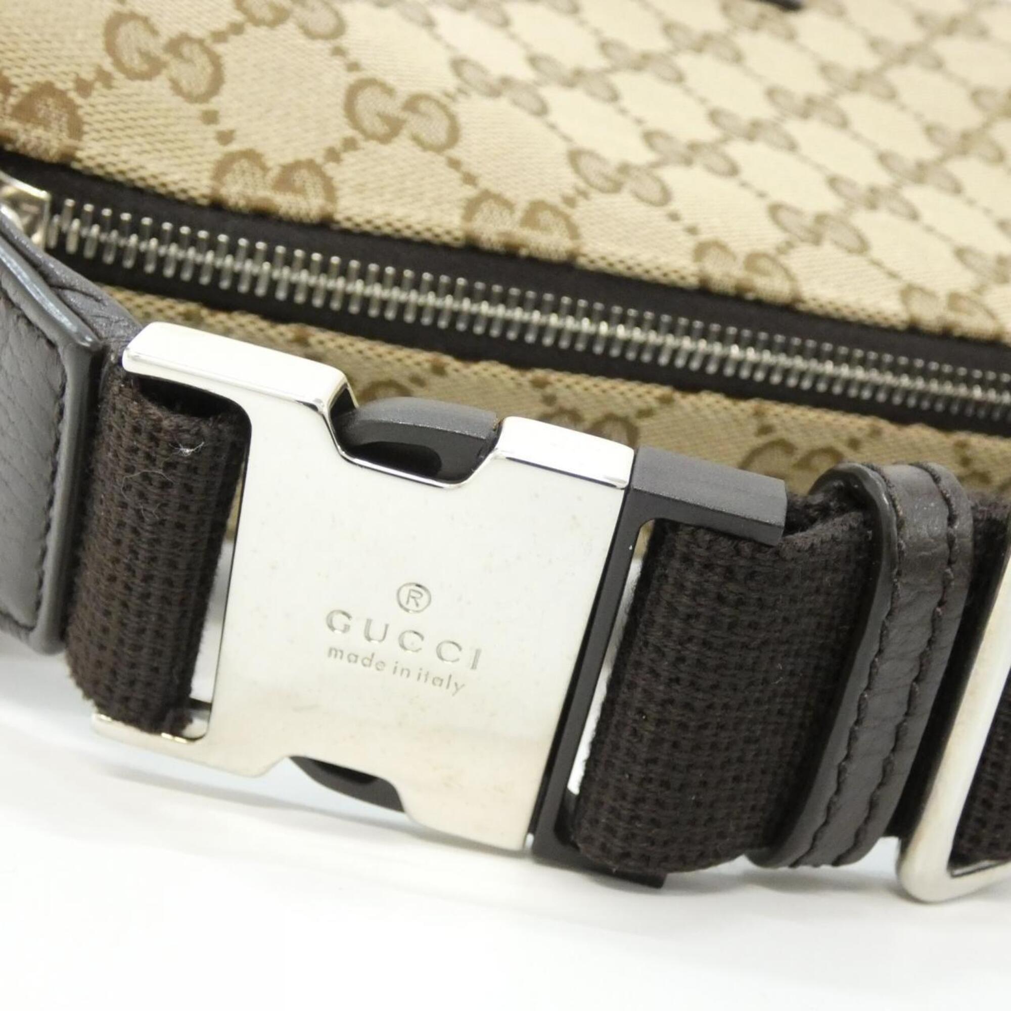 Gucci Beige Brown Gg Canvas Fanny Pack (Pre-Owned)