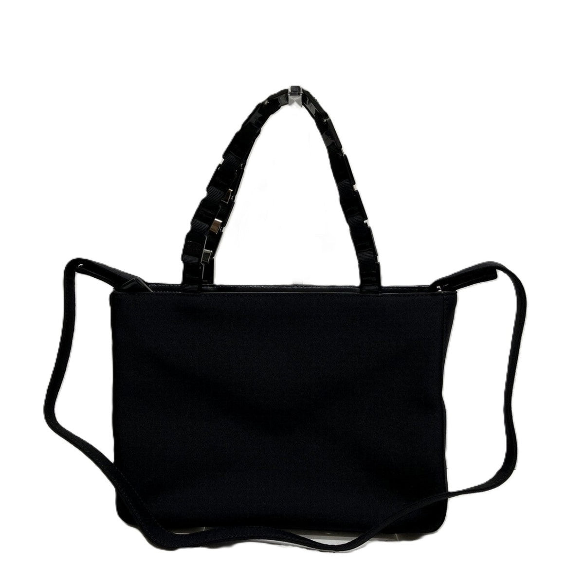 Salvatore Ferragamo Vara Black Nylon Handbag (Pre-Owned)
