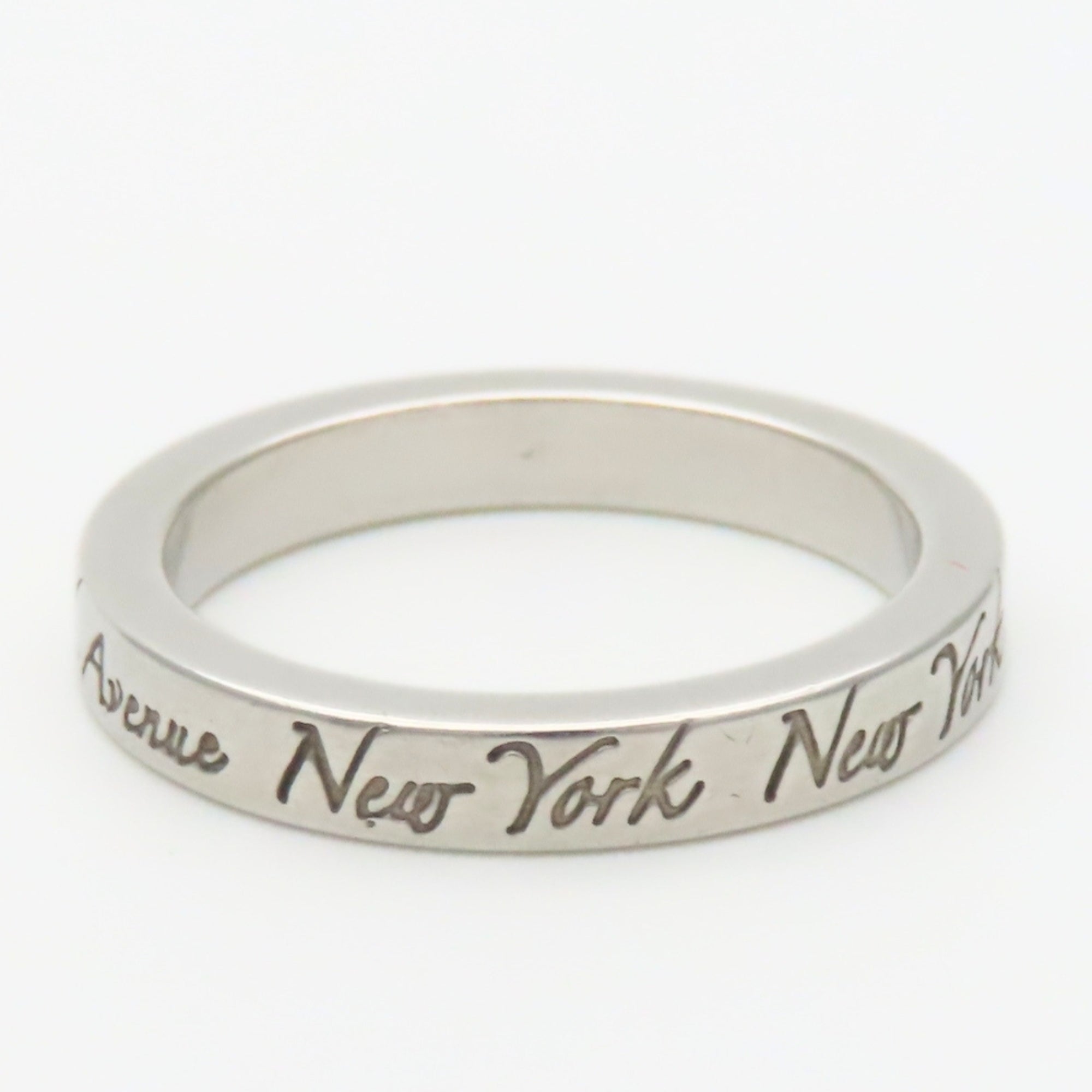 Tiffany Silver Silver 925 Band Ring (Pre-Owned)