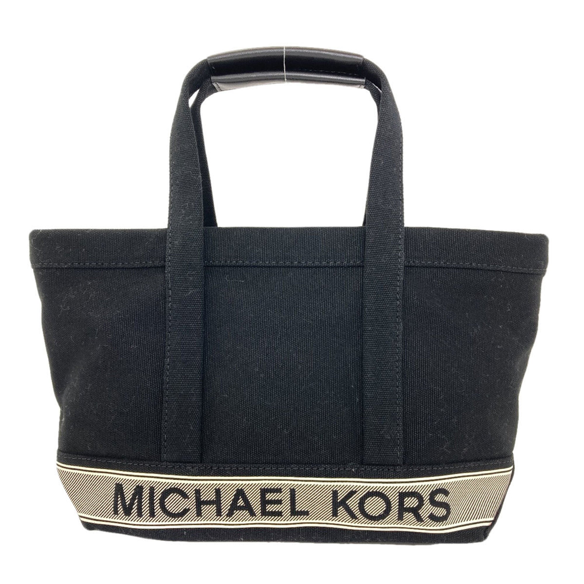 Michael Kors Black Canvas Handbag (Pre-Owned)