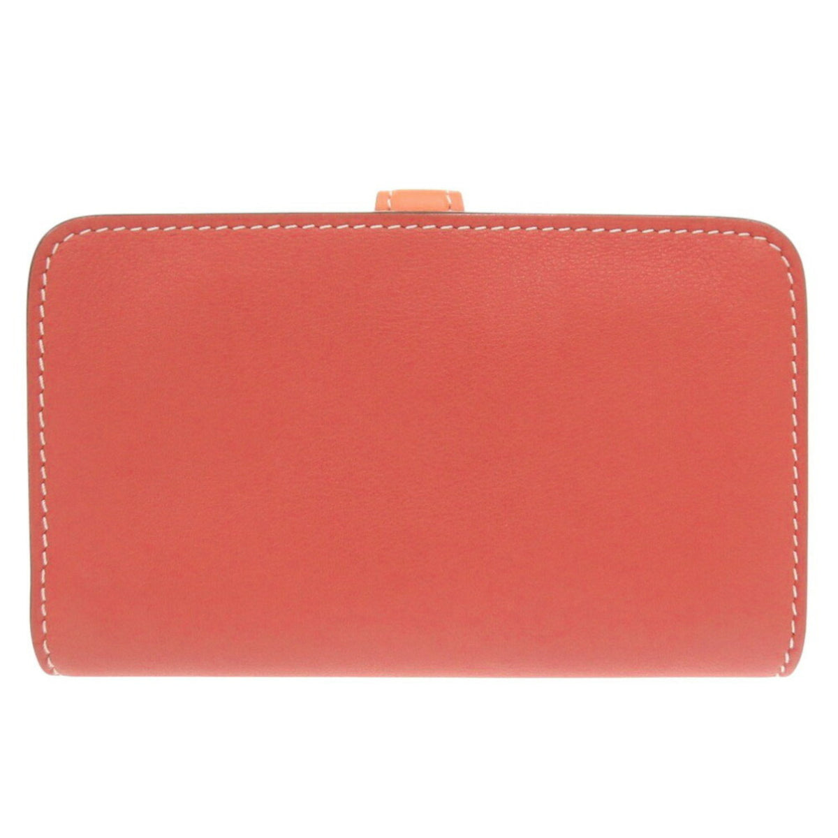 Hermes Crevette Sanguine Swift Leather Coin Purse/Coin Case (Pre-Owned)