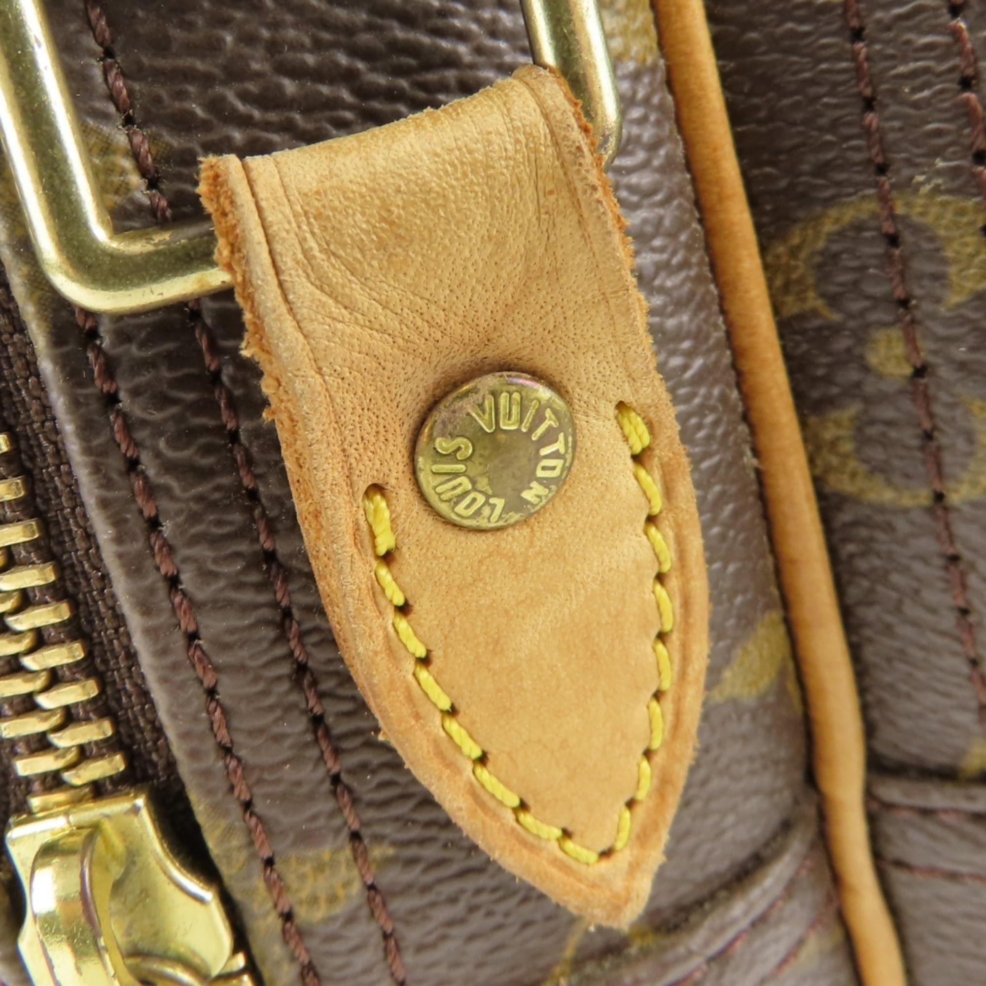 Louis Vuitton Brown Monogram Leather Shoulder Bag (Pre-Owned)