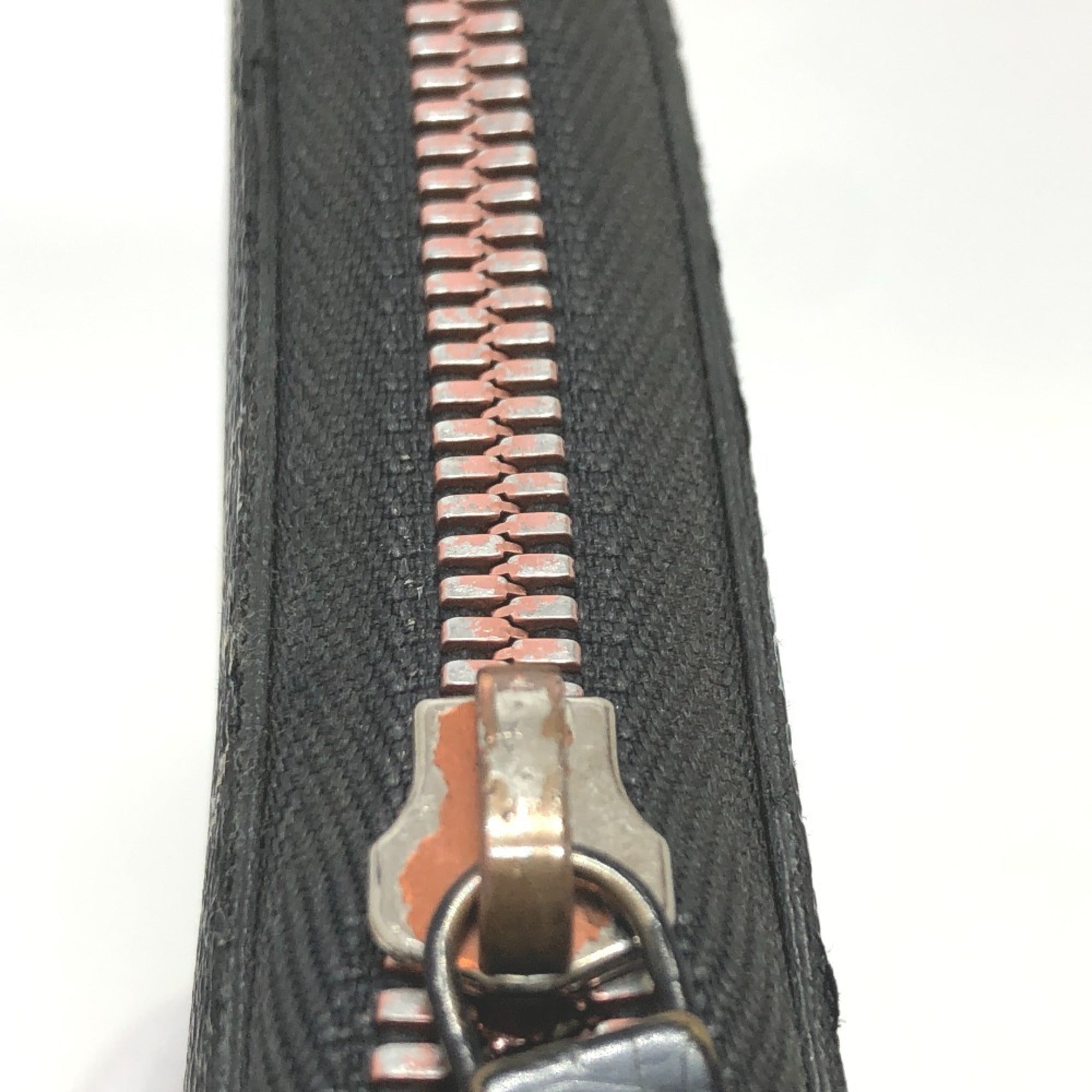 Louis Vuitton Black Navy Red Color Canvas Long Wallet (Bi-Fold) (Pre-Owned)