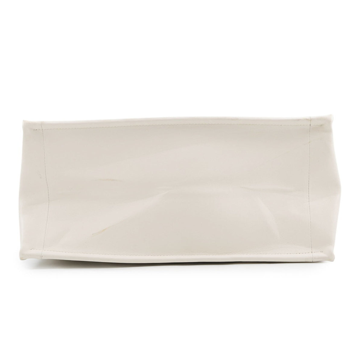 Christian Dior White Leather Handbag Tote Bag (Pre-Owned)